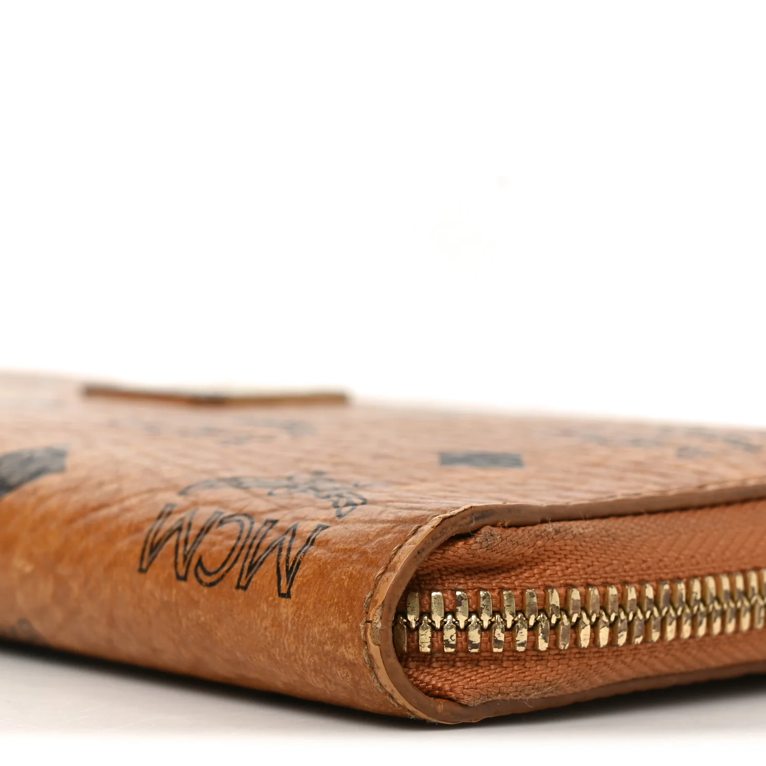 Visetos Heritage Large Zip Around Wallet Cognac - Image 8