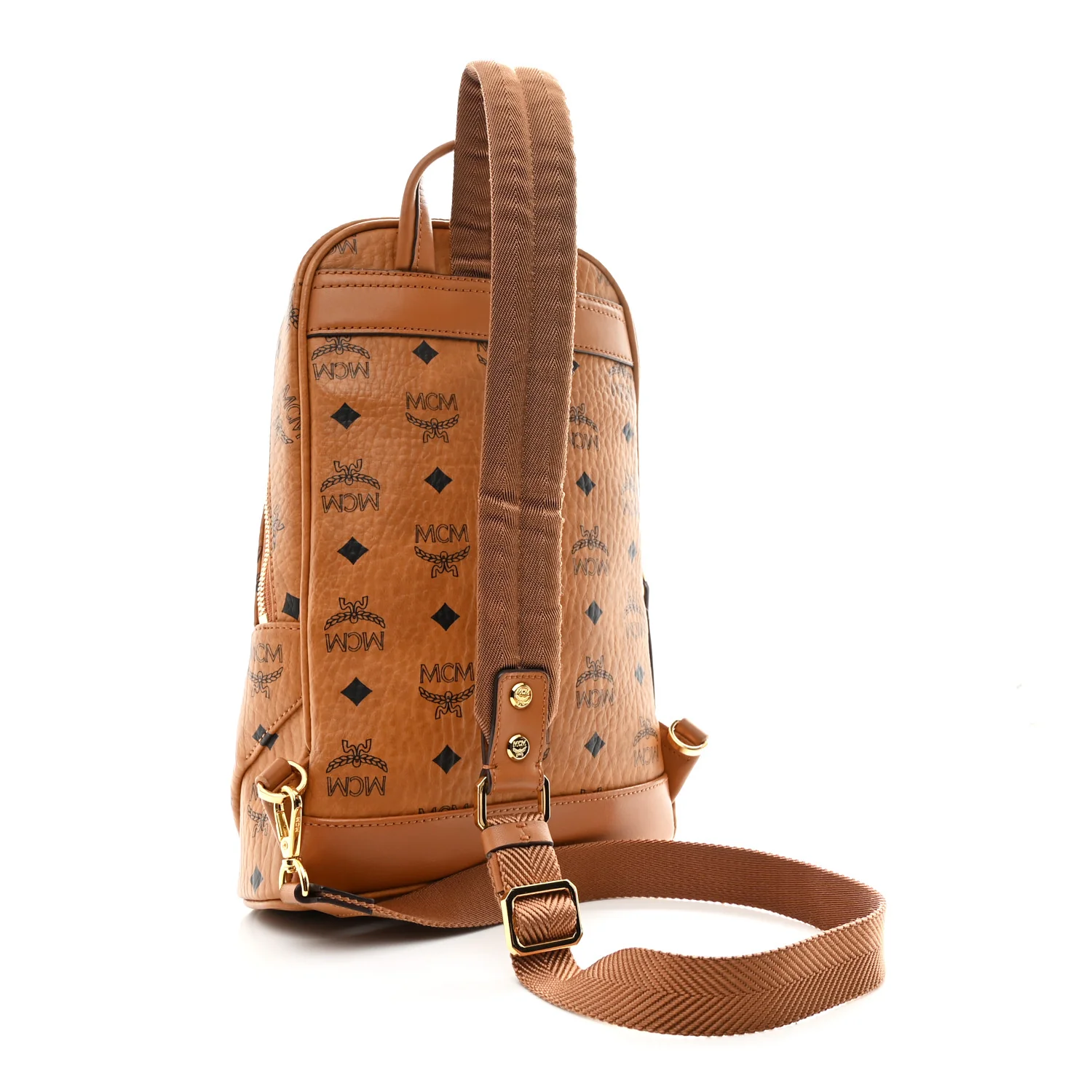 Visetos Klassik Small Sling Bag Cognac - Image 5