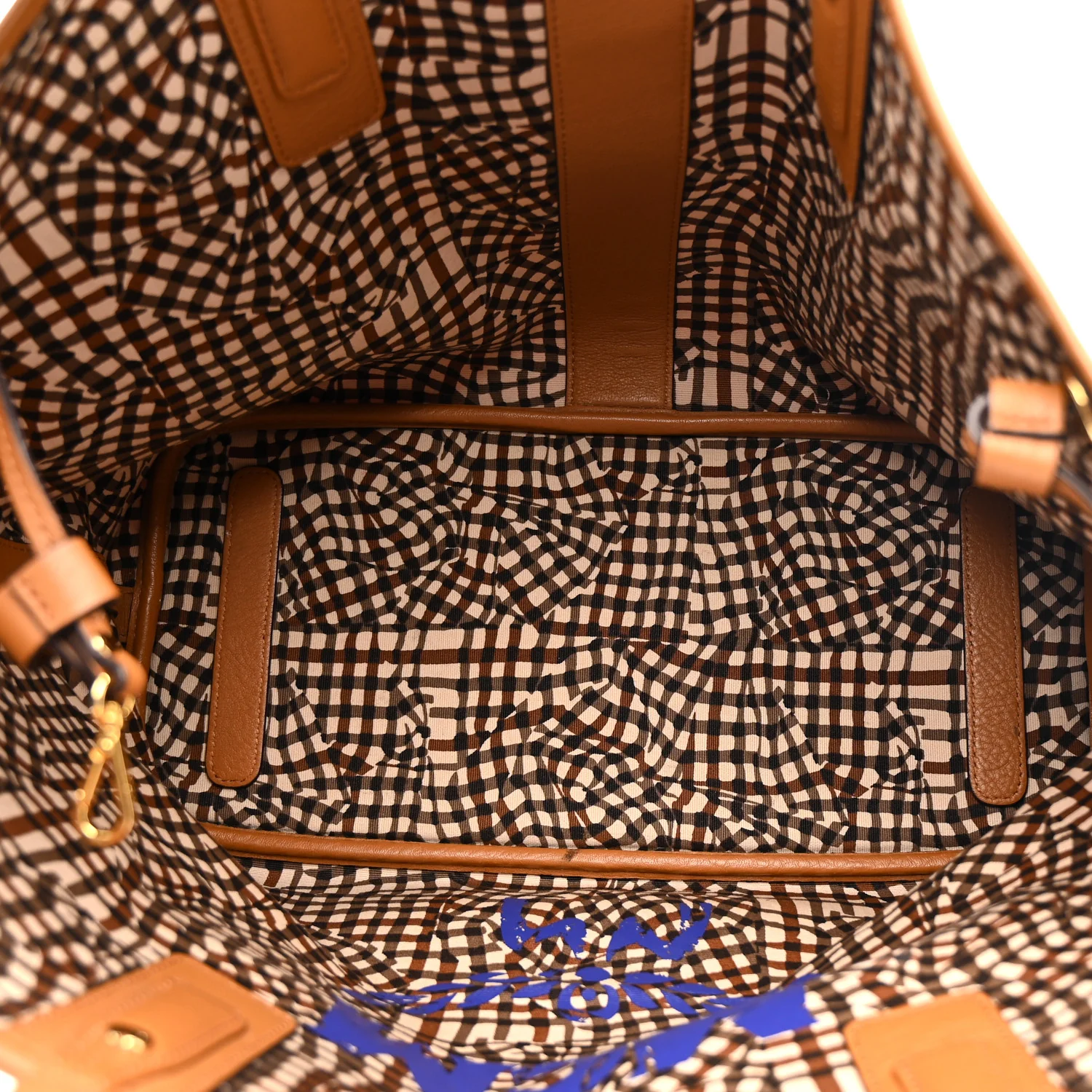 Visetos Large Liz Reversible Shopper Tote Cognac - Image 8