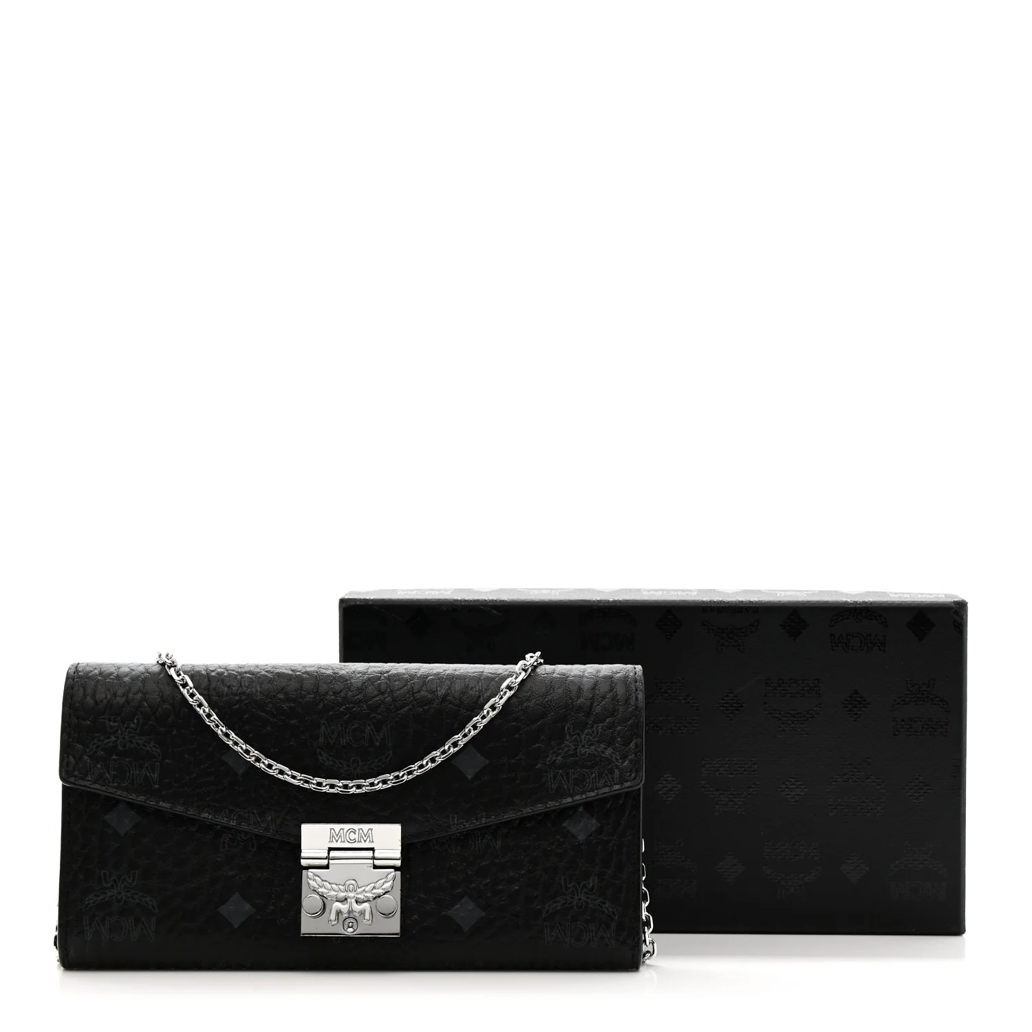 Visetos Large Patricia Wallet On Chain Black - Image 14