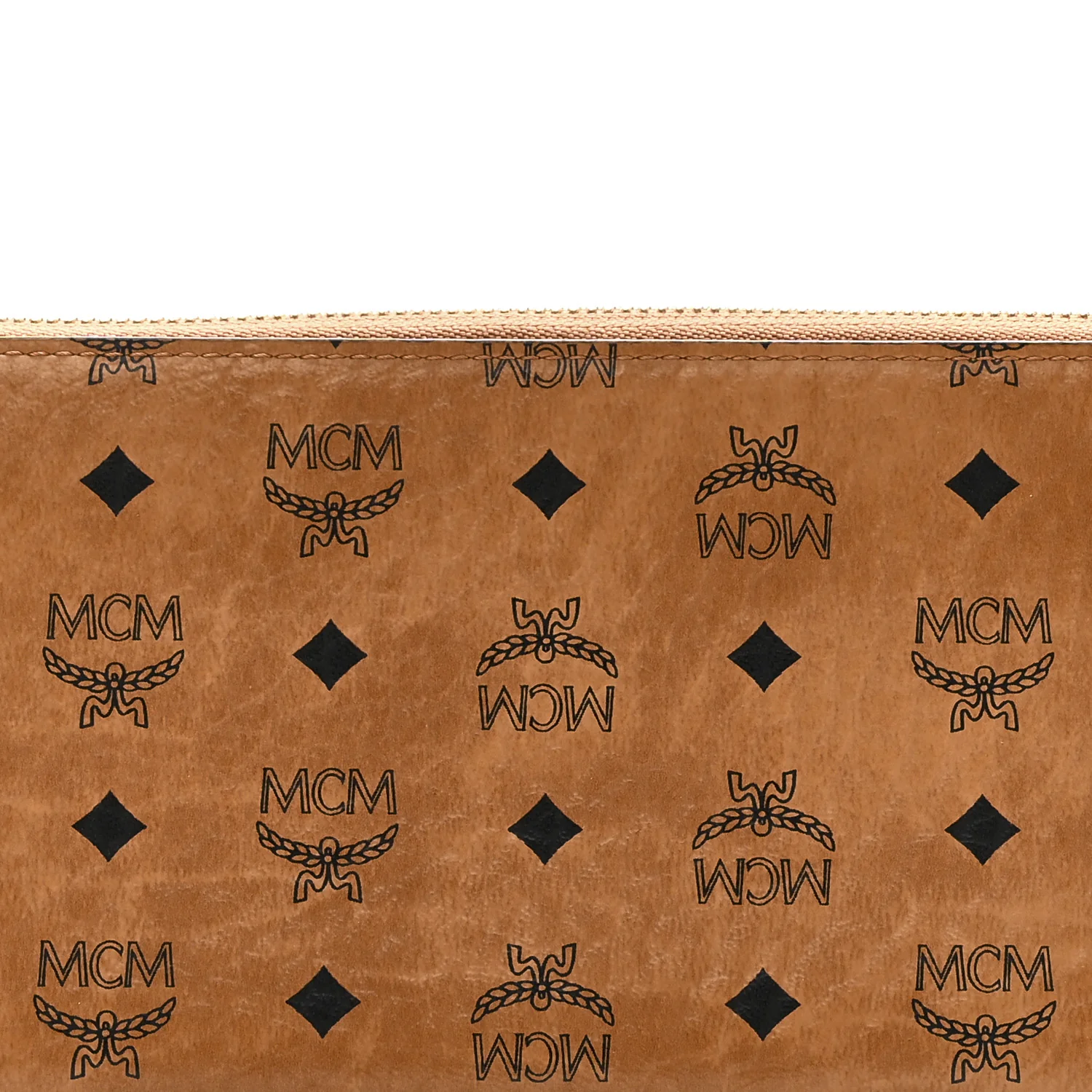 Visetos Large Zip Around Wallet Cognac - Image 7