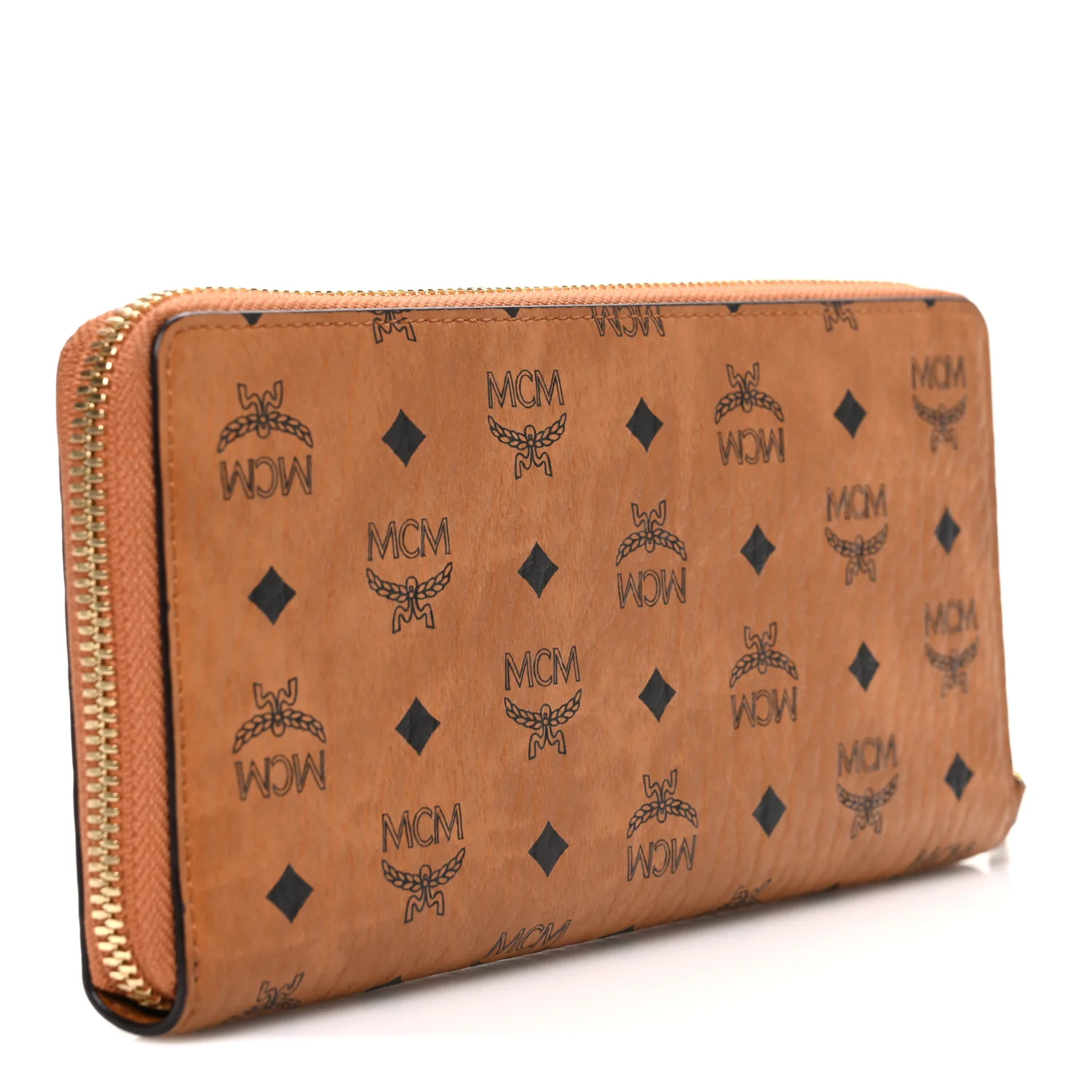 Visetos Large Zip Around Wallet Cognac - Image 3