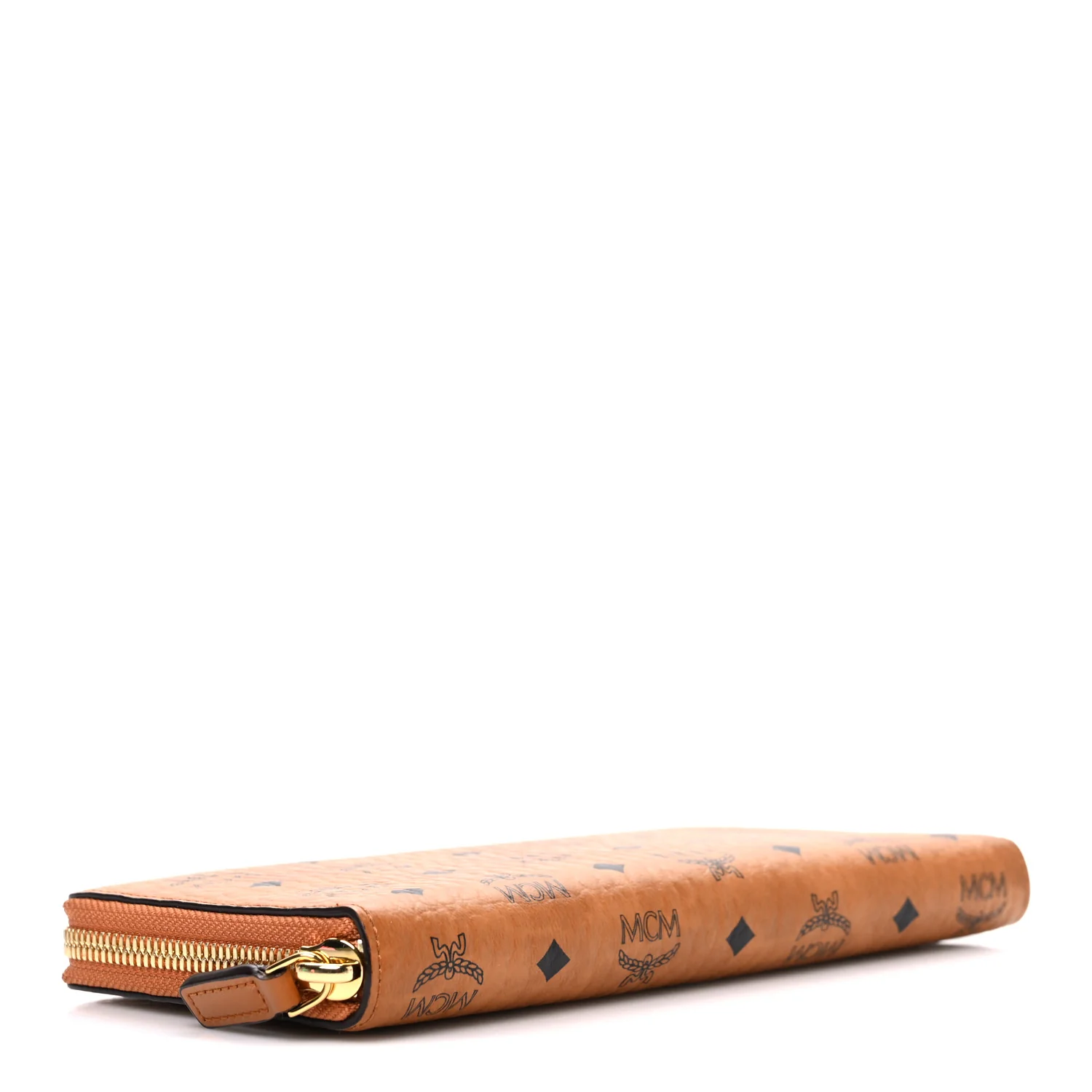 Visetos Large Zip Around Wallet Cognac - Image 4