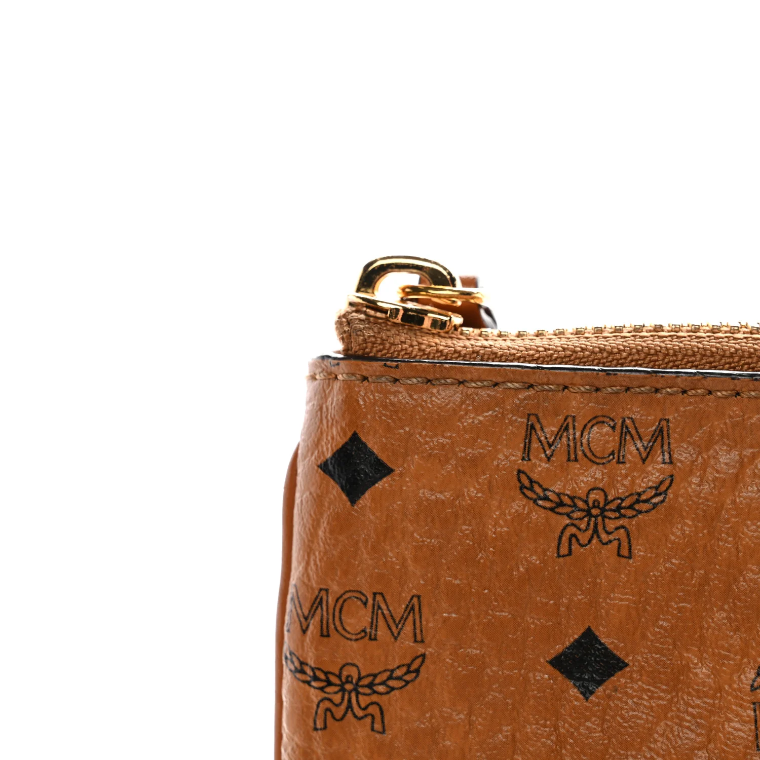Visetos Medium Crossbody Pouch Cognac - Image 11