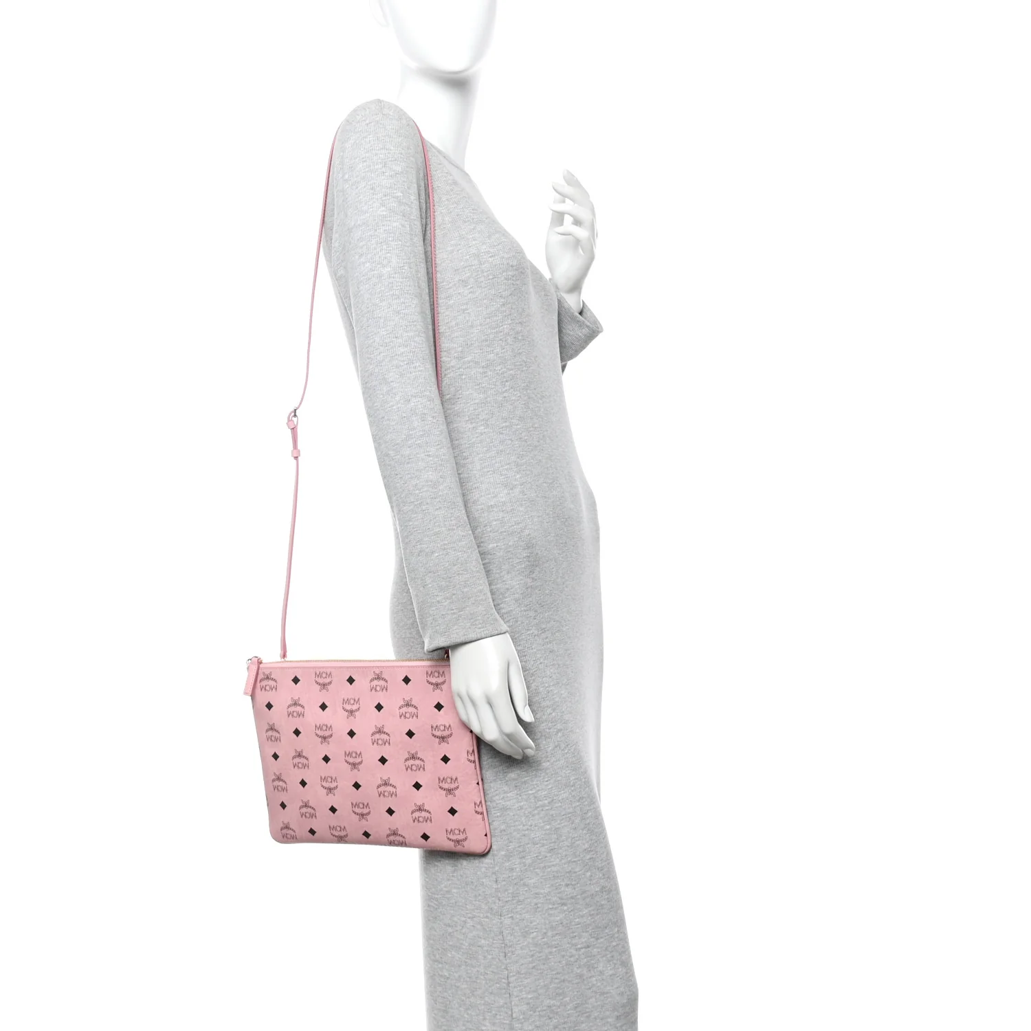 Visetos Medium Crossbody Pouch Soft Pink - Image 2