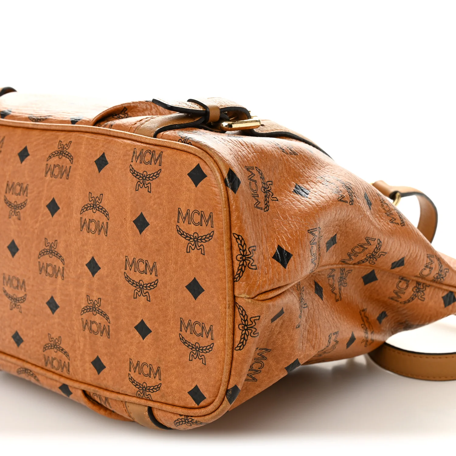 Visetos Medium Essentials Shopper Tote Cognac - Image 10