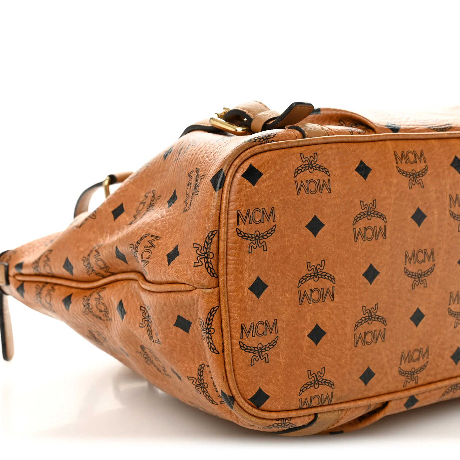 Visetos Medium Essentials Shopper Tote Cognac - Image 9