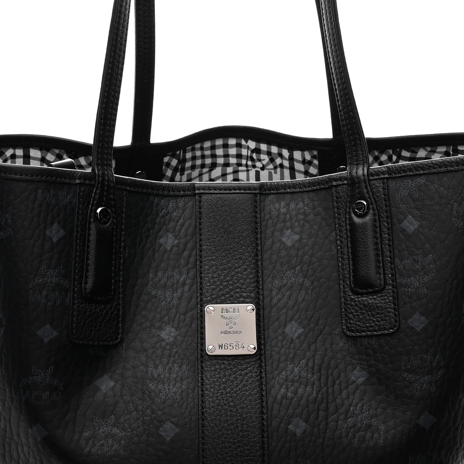 Visetos Medium Liz Reversible Shopper Tote Black - Image 10