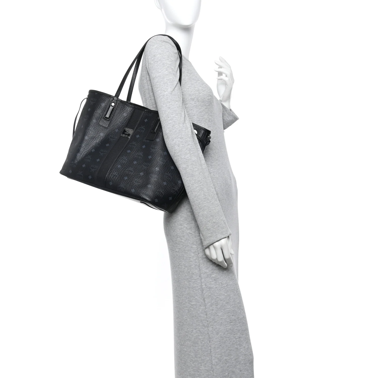 Visetos Medium Liz Reversible Shopper Tote Black - Image 2