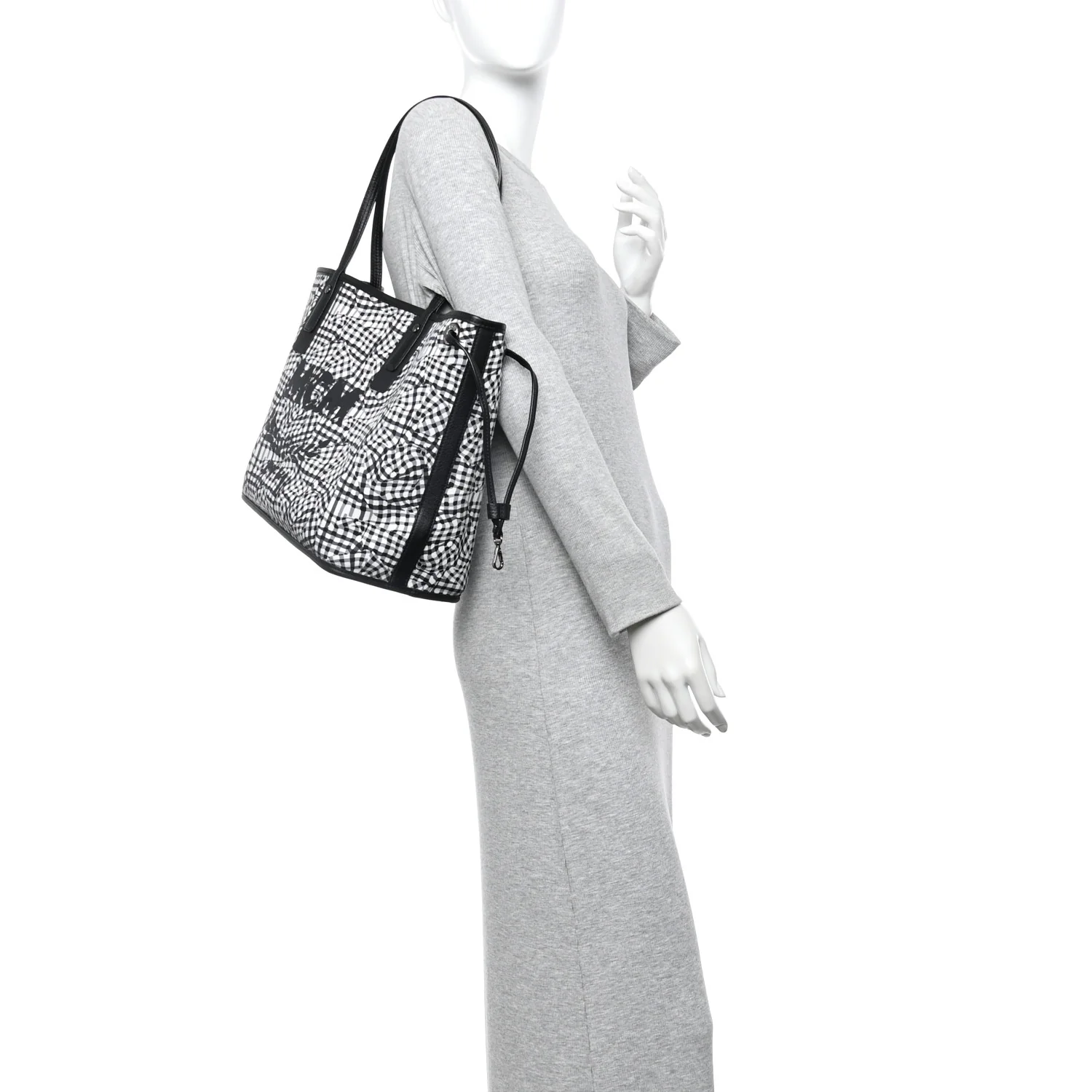 Visetos Medium Liz Reversible Shopper Tote Black - Image 2