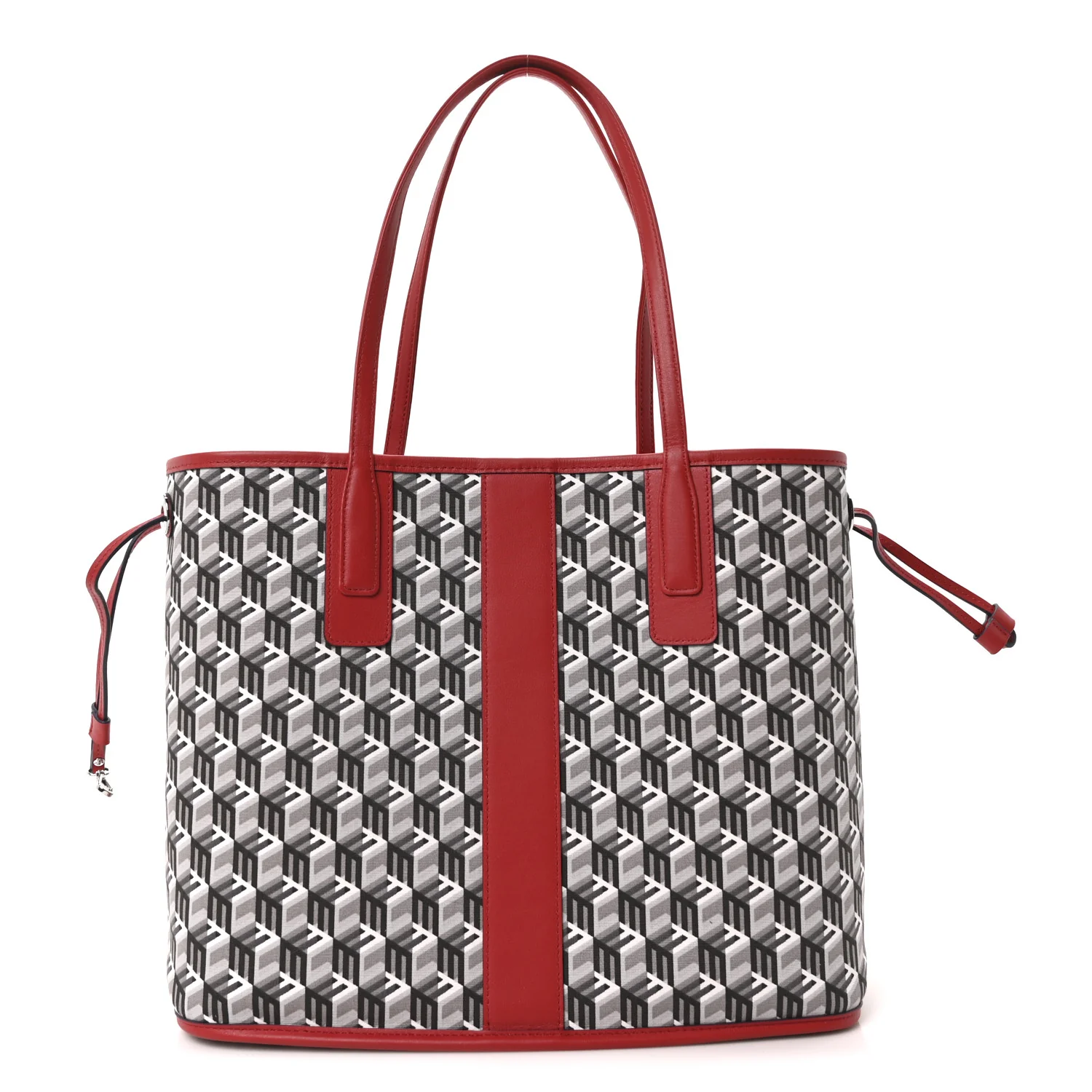 Visetos Medium Liz Reversible Shopper Tote Candy Red - Image 11