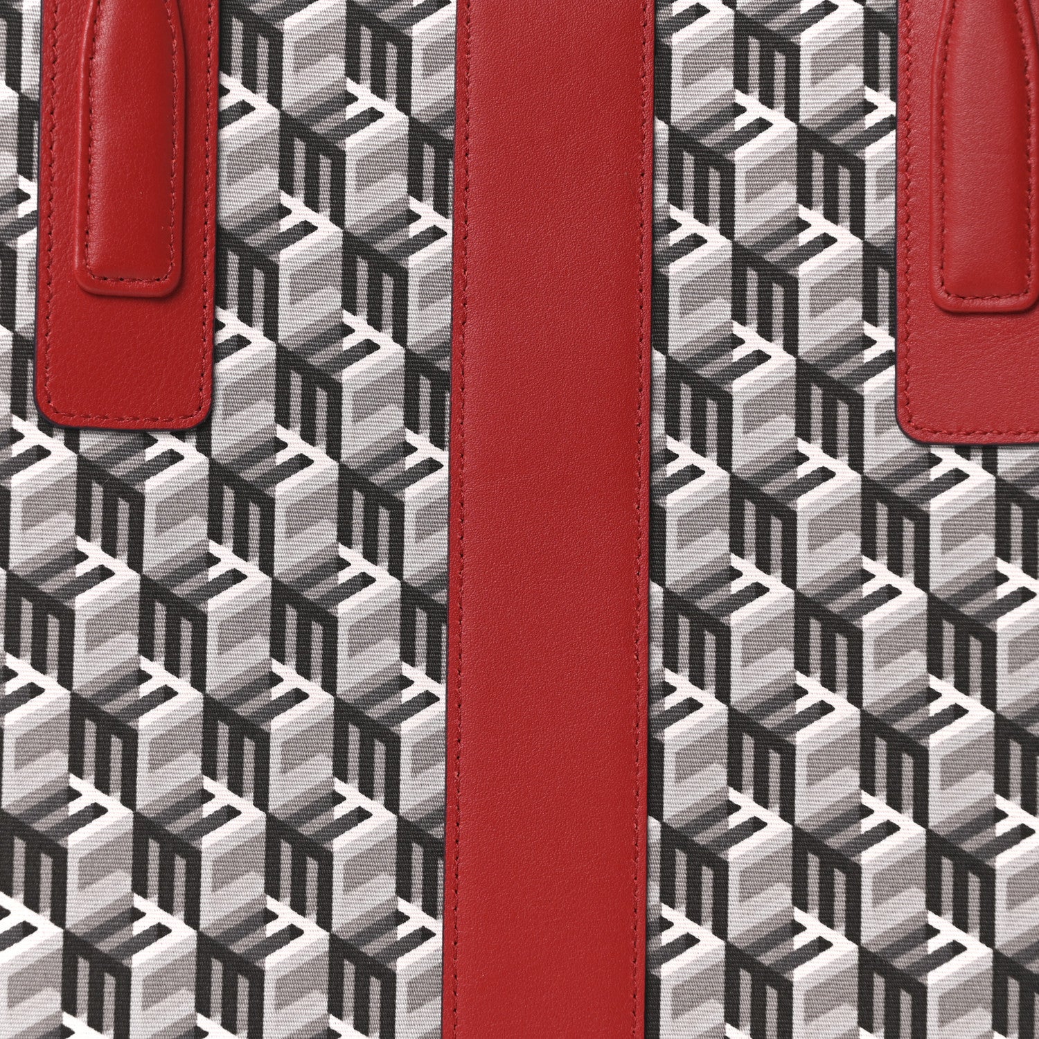 Visetos Medium Liz Reversible Shopper Tote Candy Red - Image 14