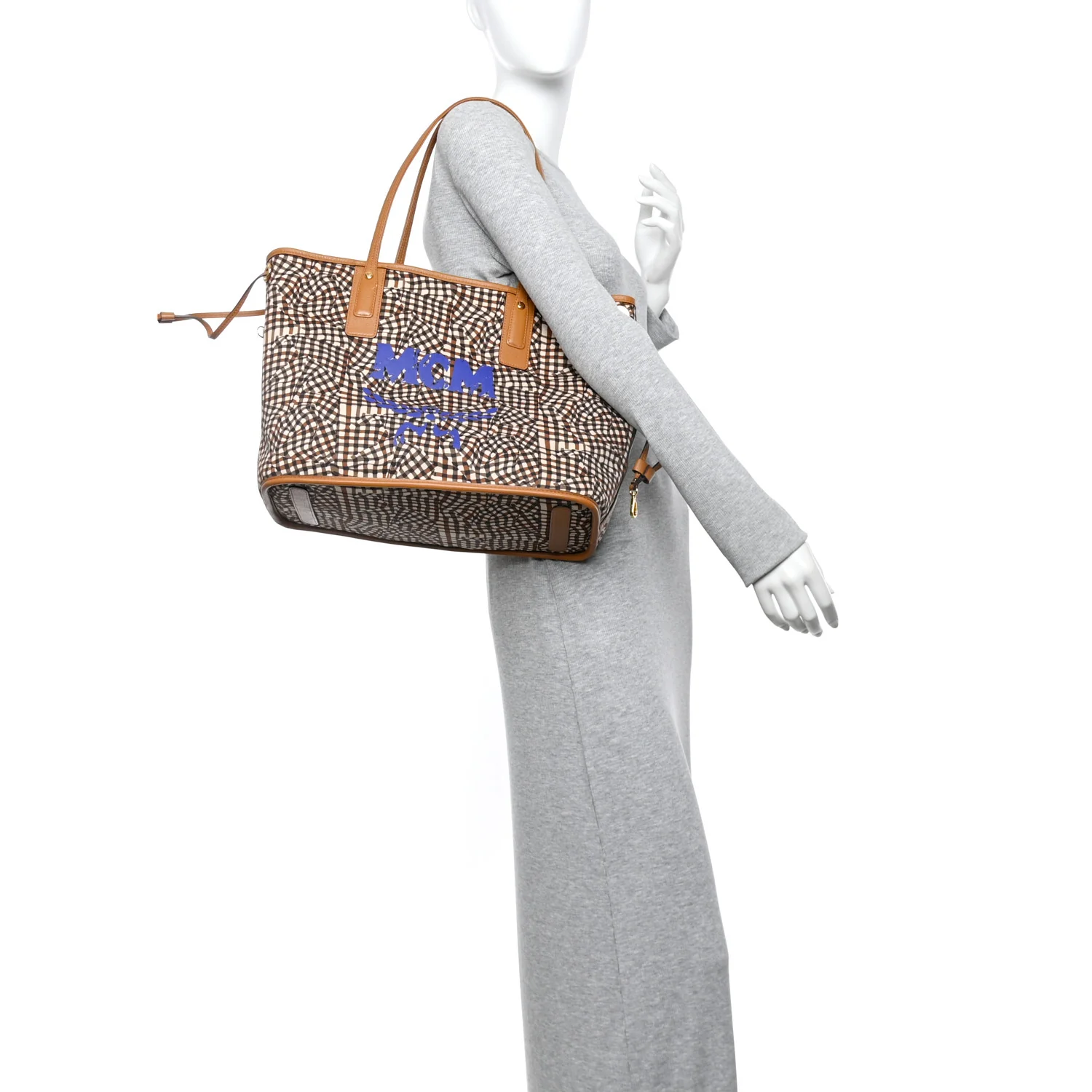 Visetos Medium Liz Reversible Shopper Tote Cognac - Image 2