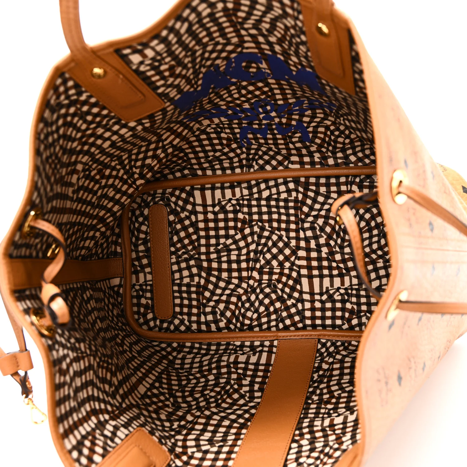 Visetos Medium Liz Reversible Shopper Tote Cognac - Image 8