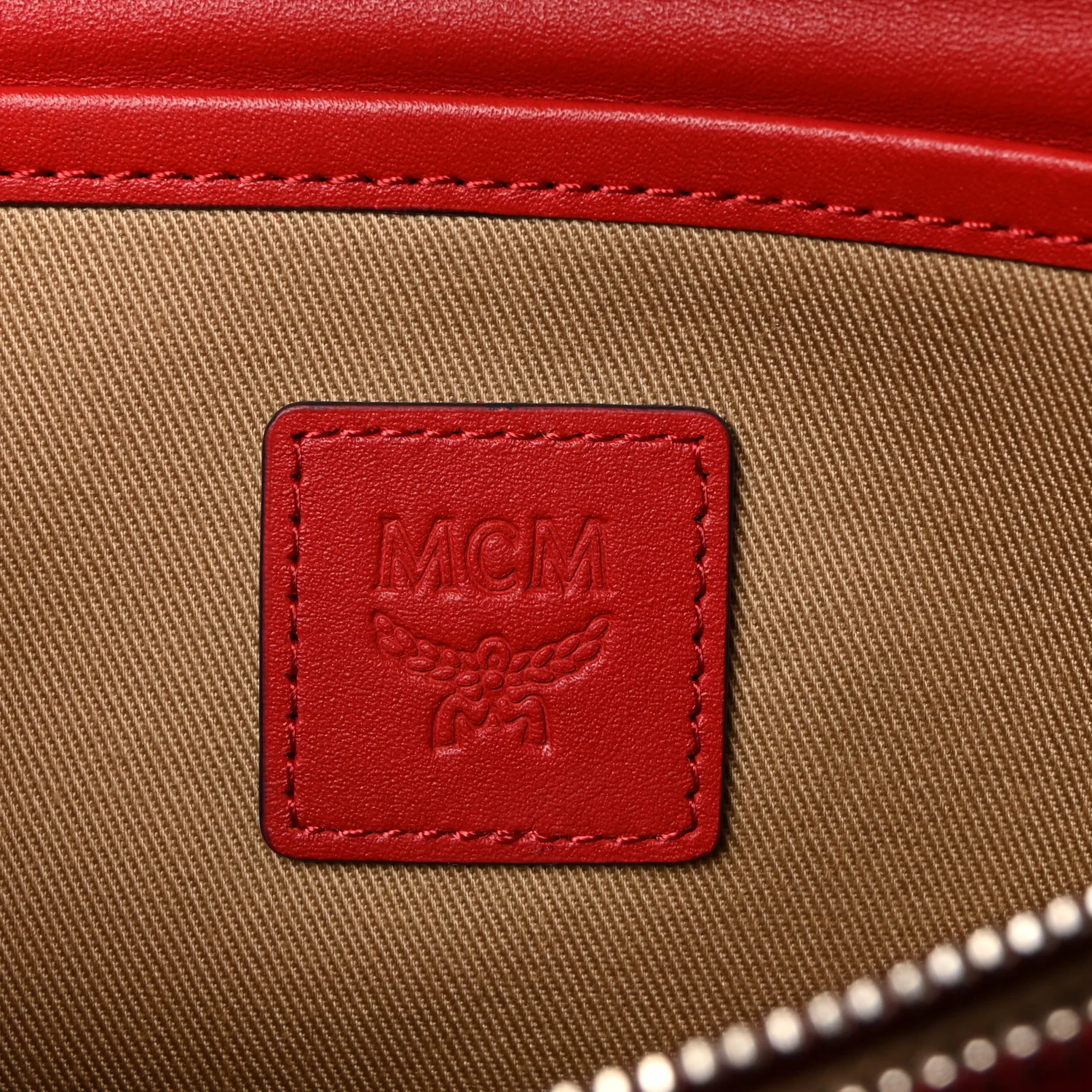 Visetos Medium Patricia Wallet On Chain Ruby Red - Image 10