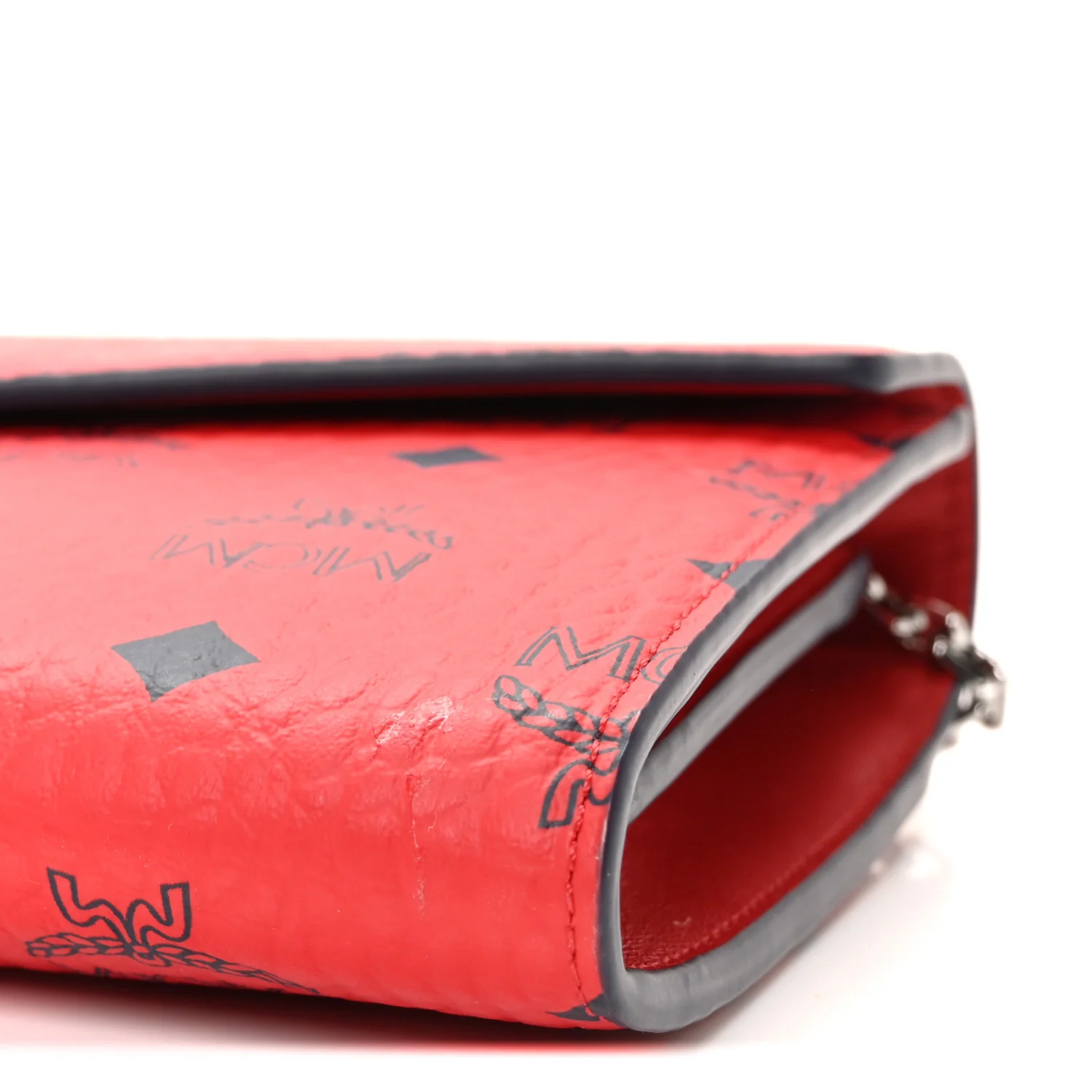 Visetos Medium Patricia Wallet On Chain Ruby Red - Image 17