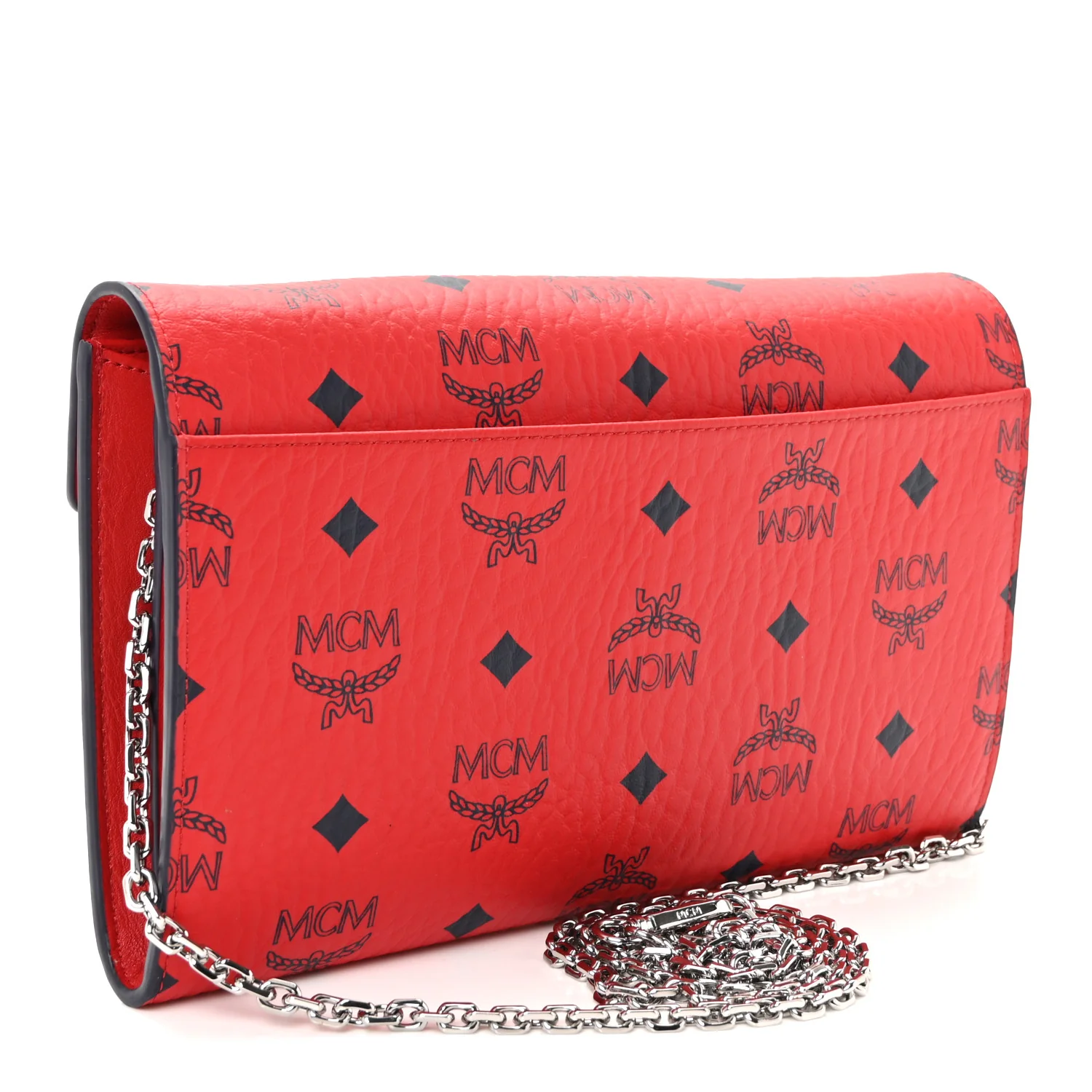 Visetos Medium Patricia Wallet On Chain Ruby Red - Image 5