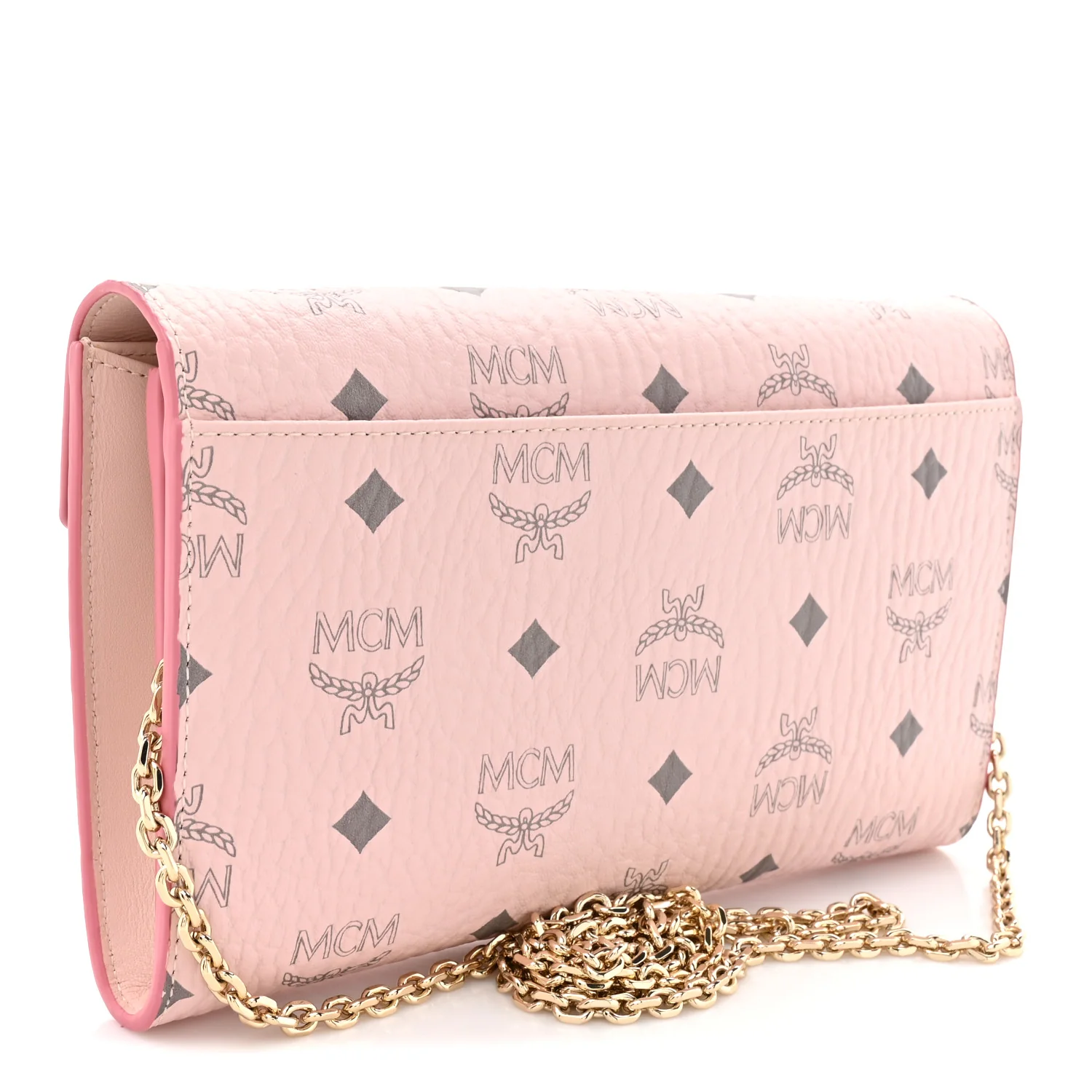 Visetos Medium Patricia Wallet On Chain Soft Pink - Image 3