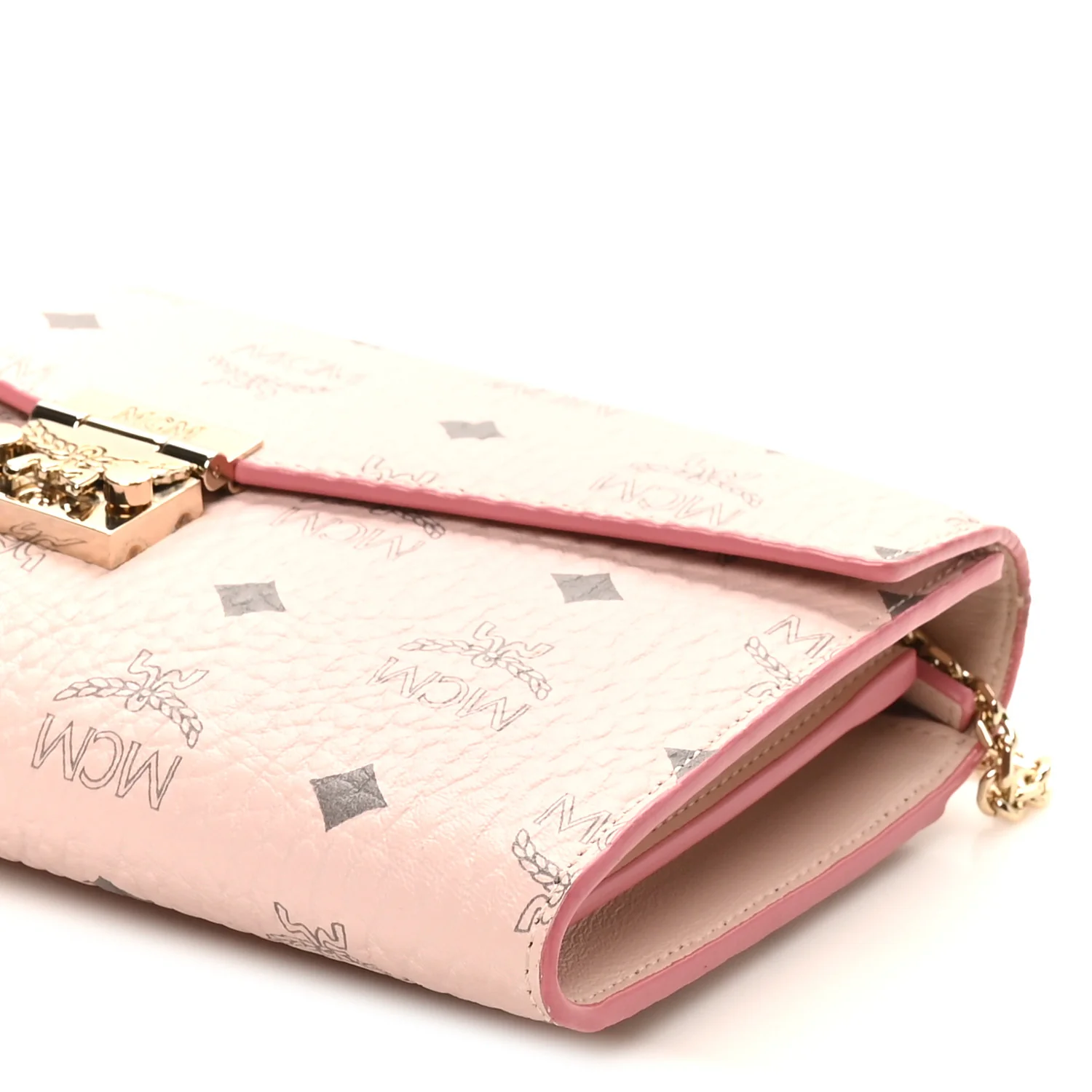 Visetos Medium Patricia Wallet On Chain Soft Pink - Image 10