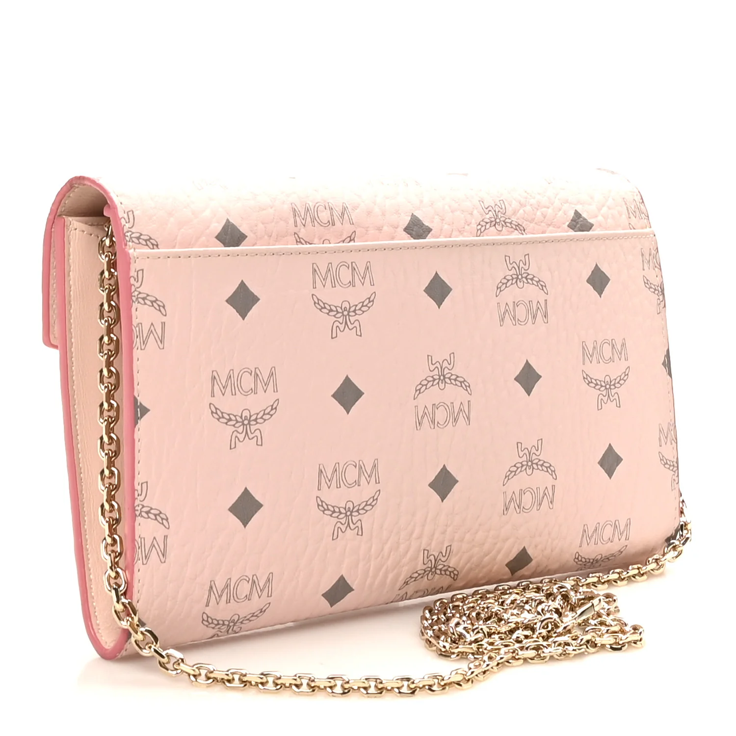 Visetos Medium Patricia Wallet On Chain Soft Pink - Image 3