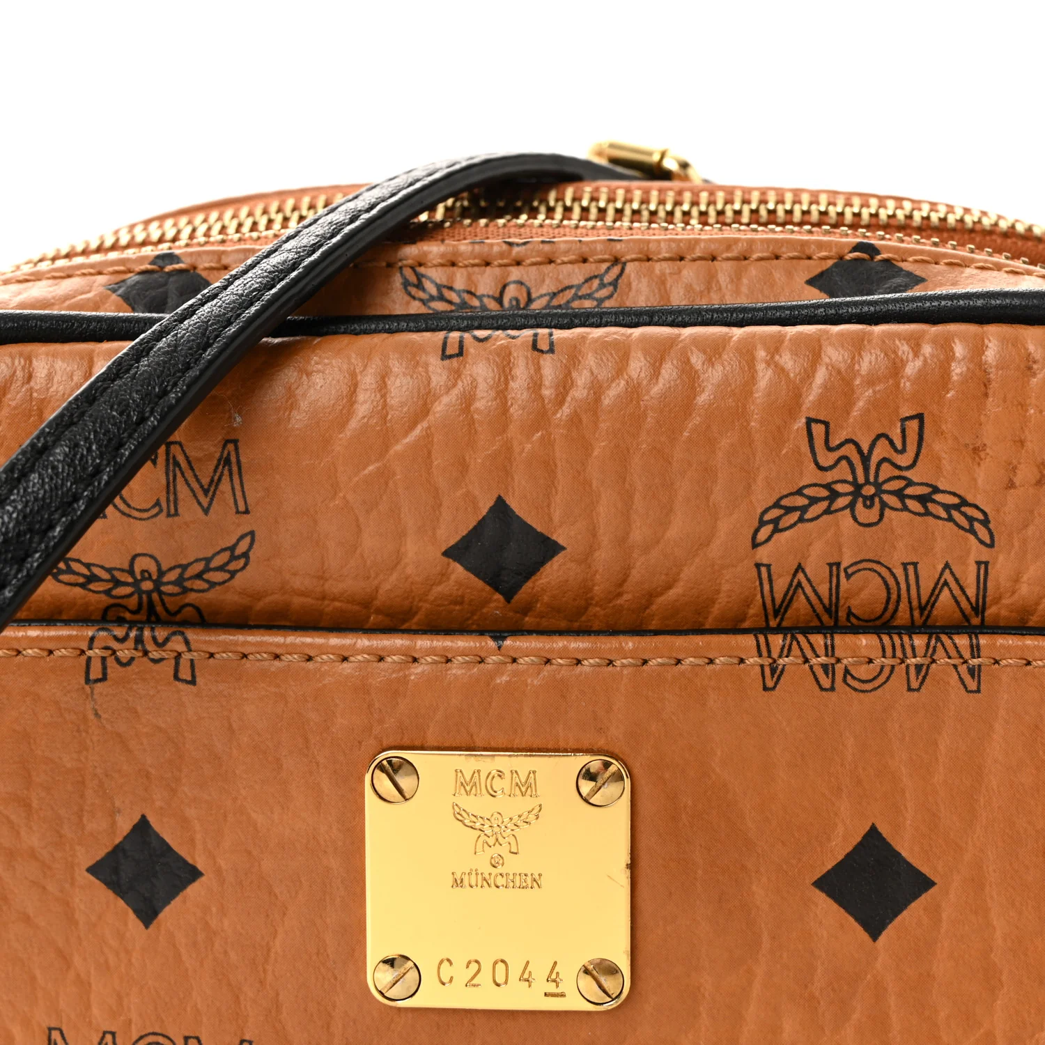 Visetos Mini Camera Crossbody Bag Cognac - Image 8