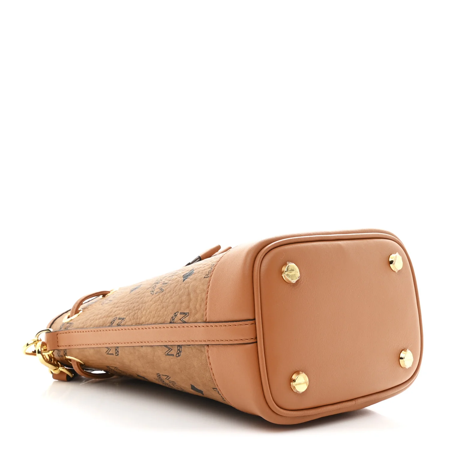 Visetos Mini Dessau Drawstring Bucket Bag Cognac - Image 4