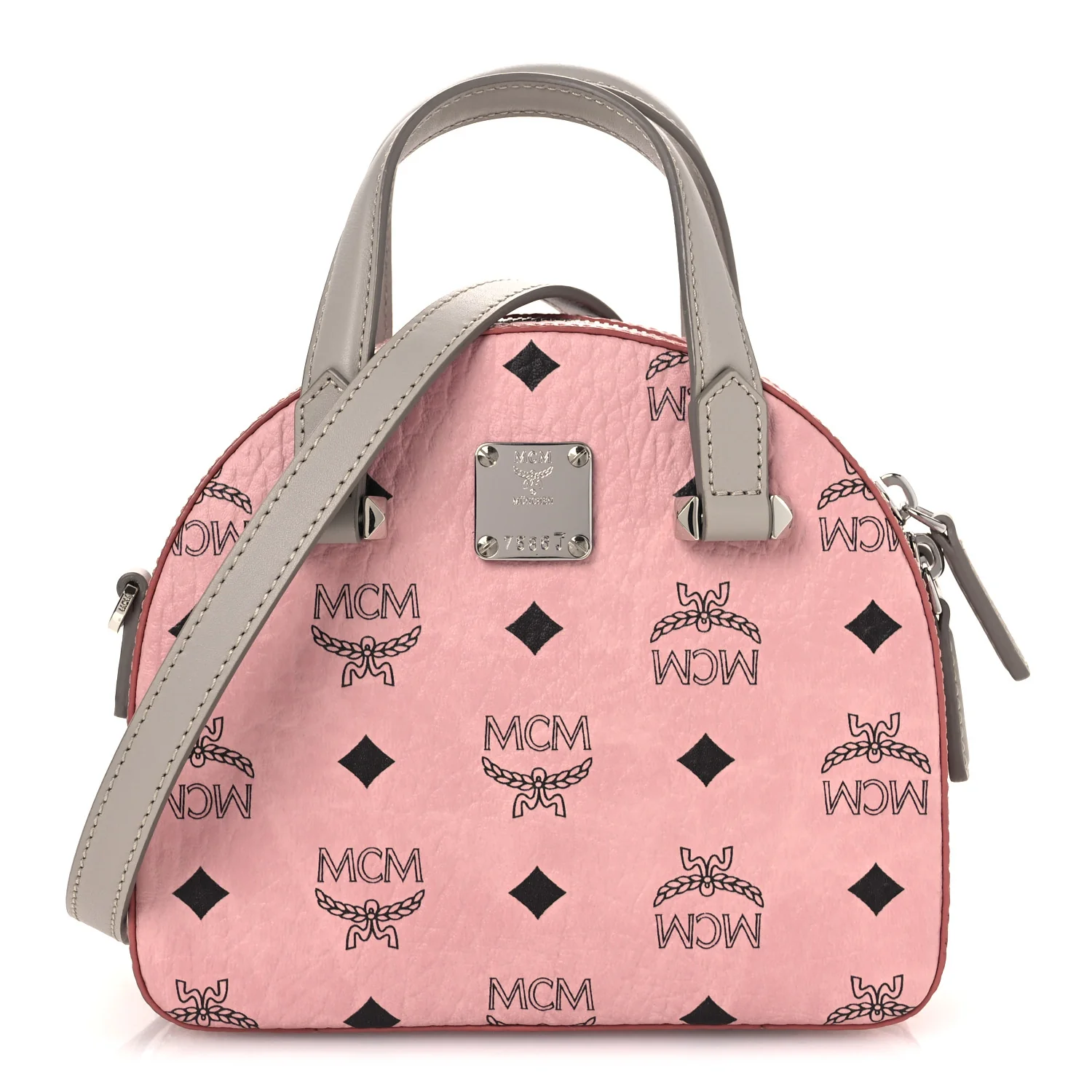 Visetos Mini Half Moon Crossbody Bag Soft Pink