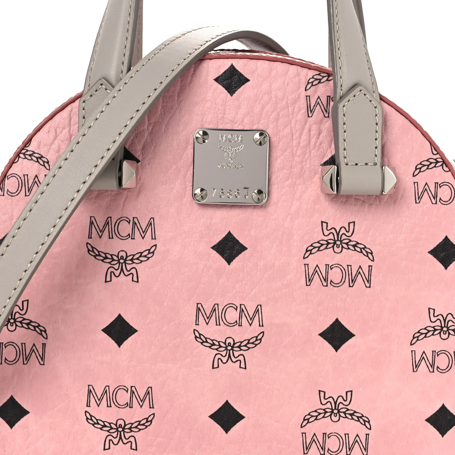 Visetos Mini Half Moon Crossbody Bag Soft Pink - Image 8