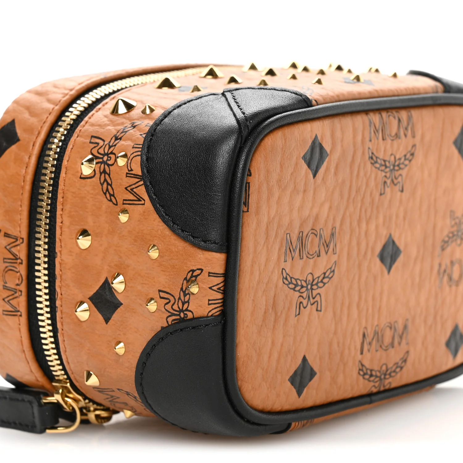 Visetos Rockstar Stud X-Mini Vanity Case Cognac - Image 10