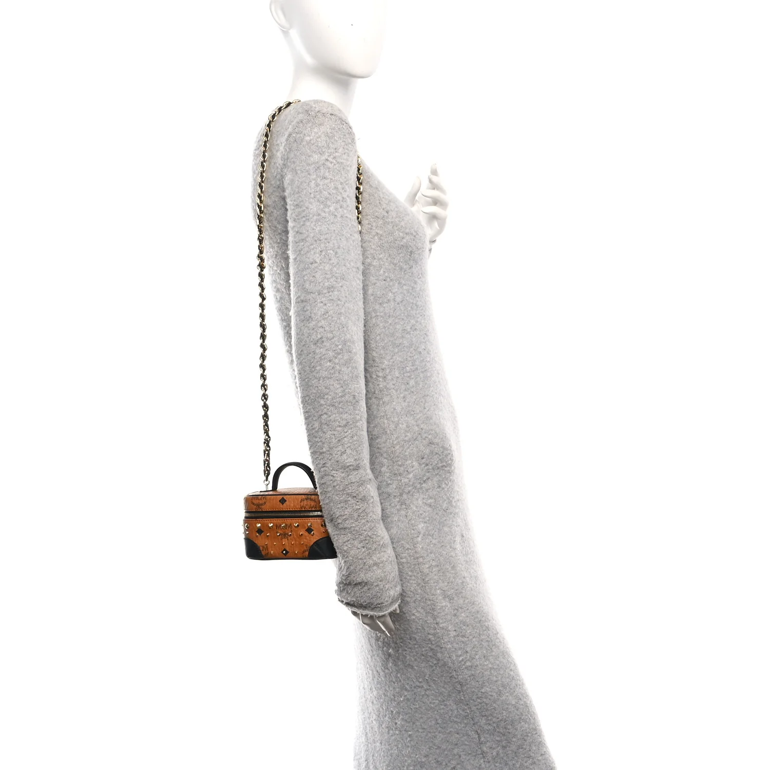 Visetos Rockstar Stud X-Mini Vanity Case Cognac - Image 3