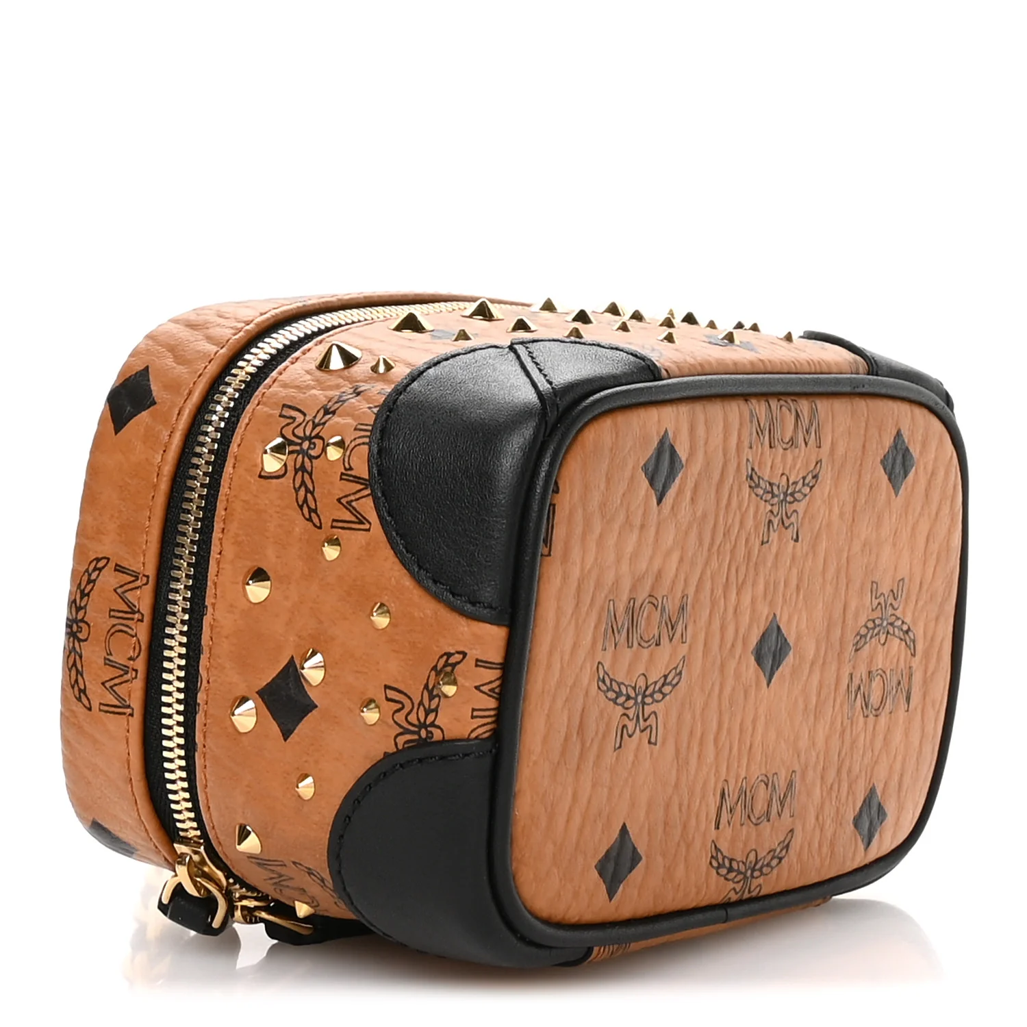 Visetos Rockstar Stud X-Mini Vanity Case Cognac - Image 4