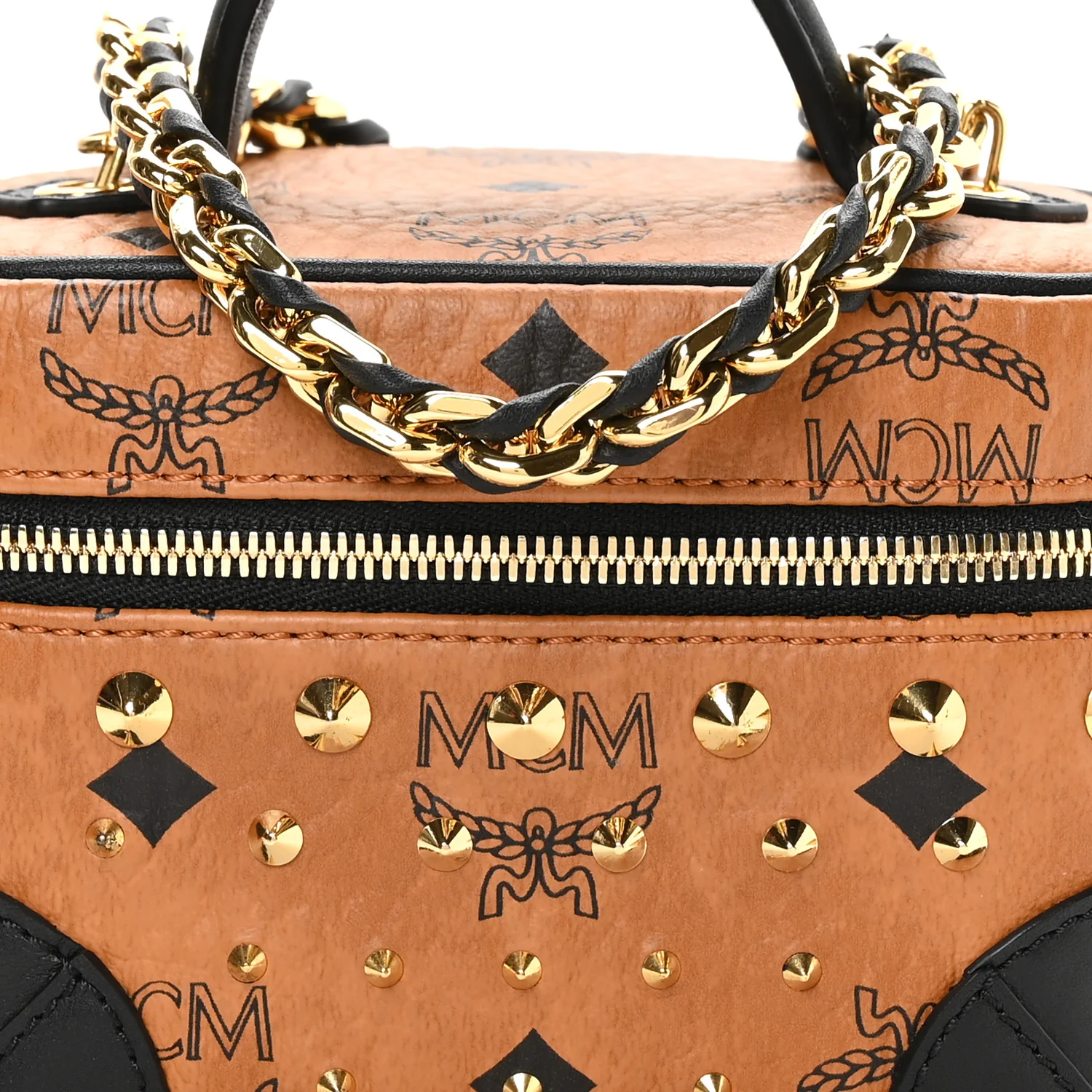 Visetos Rockstar Stud X-Mini Vanity Case Cognac - Image 9
