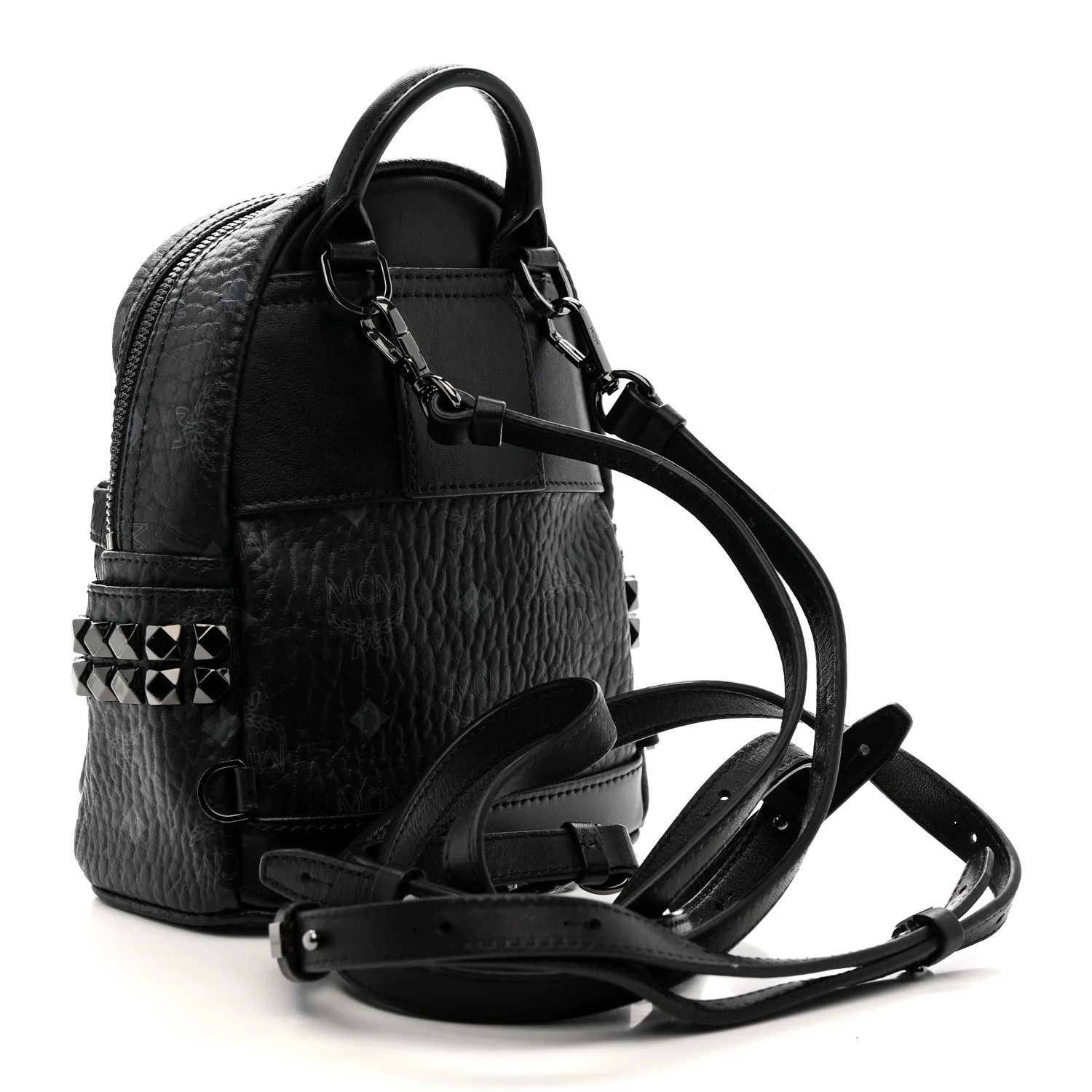 Visetos Side Stud Mini Stark Backpack Black - Image 3