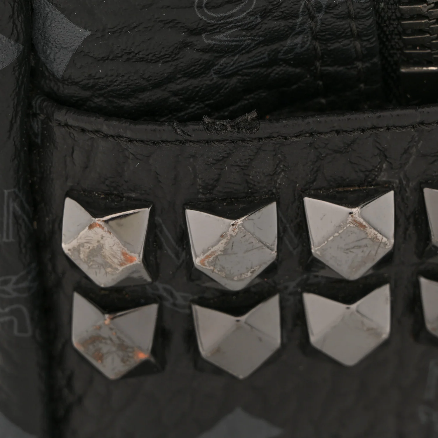 Visetos Small Side Stud Stark Backpack Black - Image 14