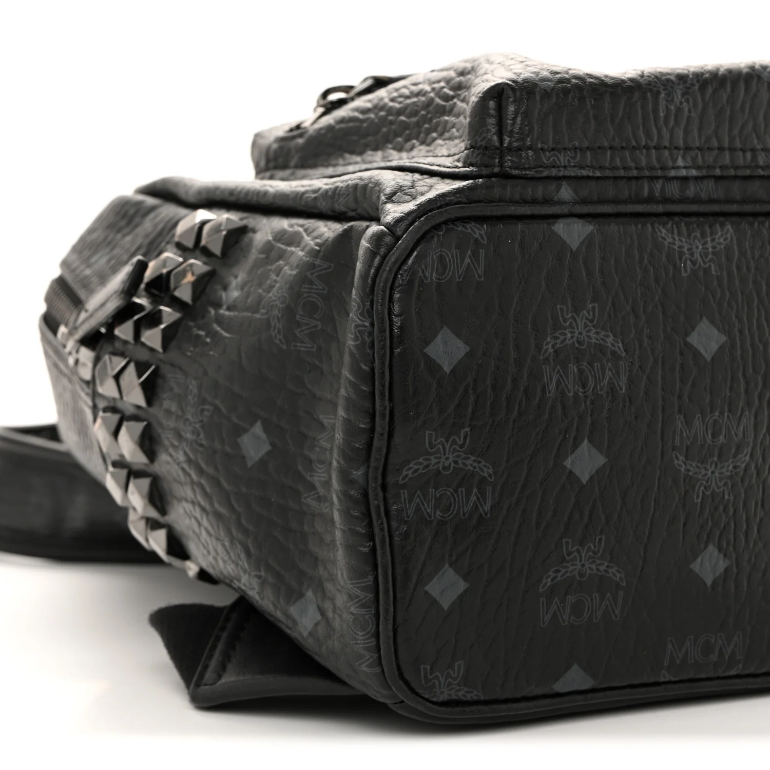 Visetos Small Side Stud Stark Backpack Black - Image 8