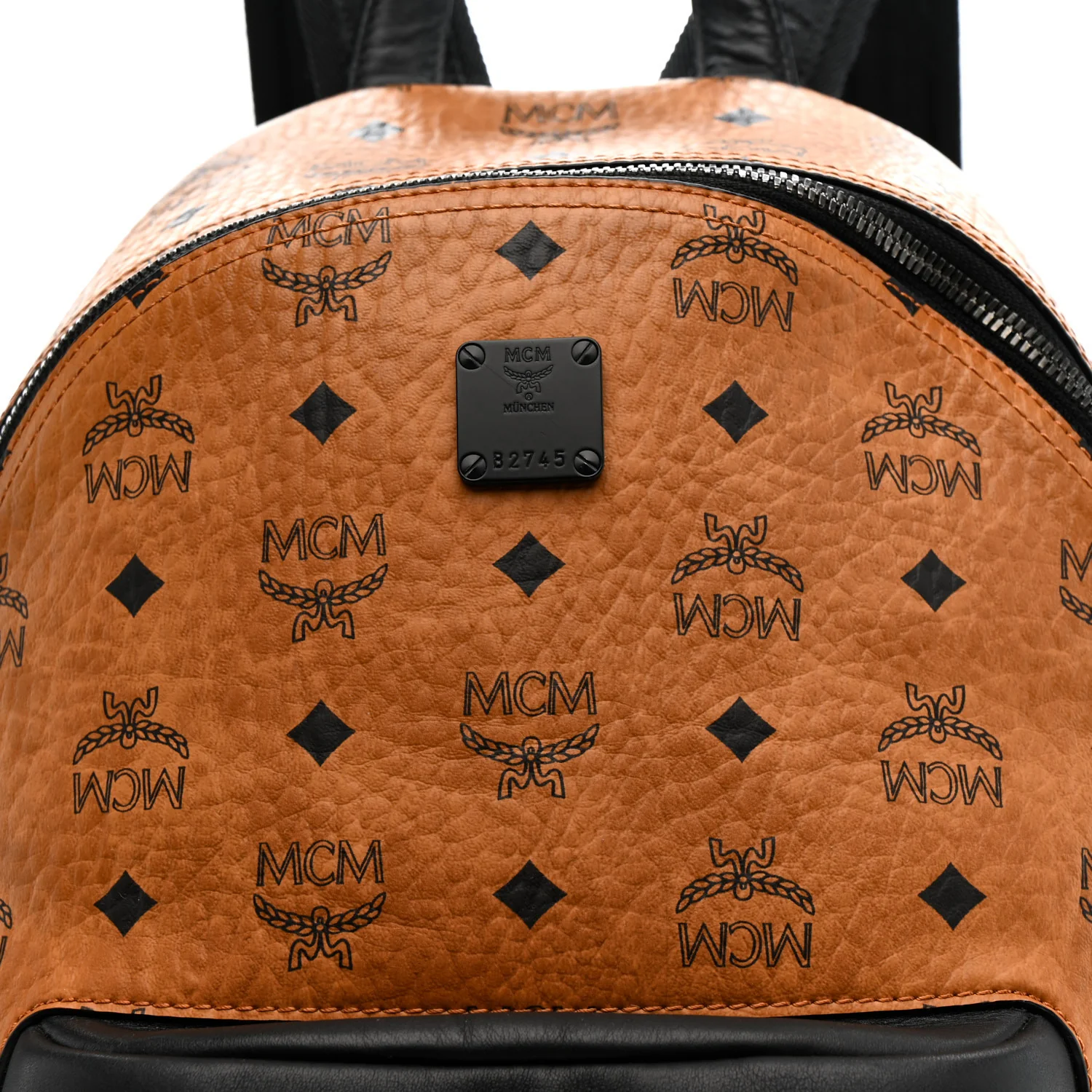Visetos Small Stark Backpack Cognac Black - Image 13