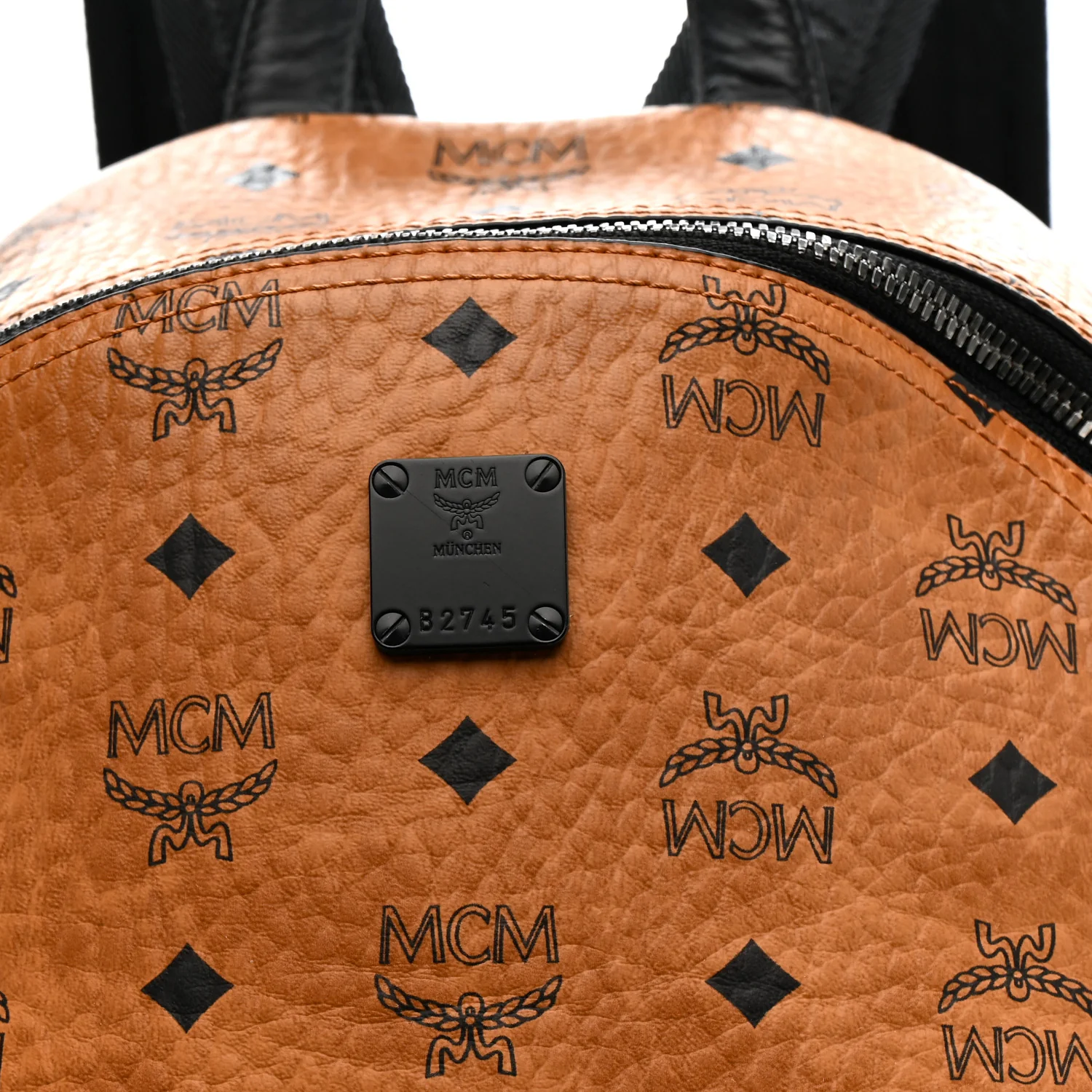 Visetos Small Stark Backpack Cognac Black - Image 16