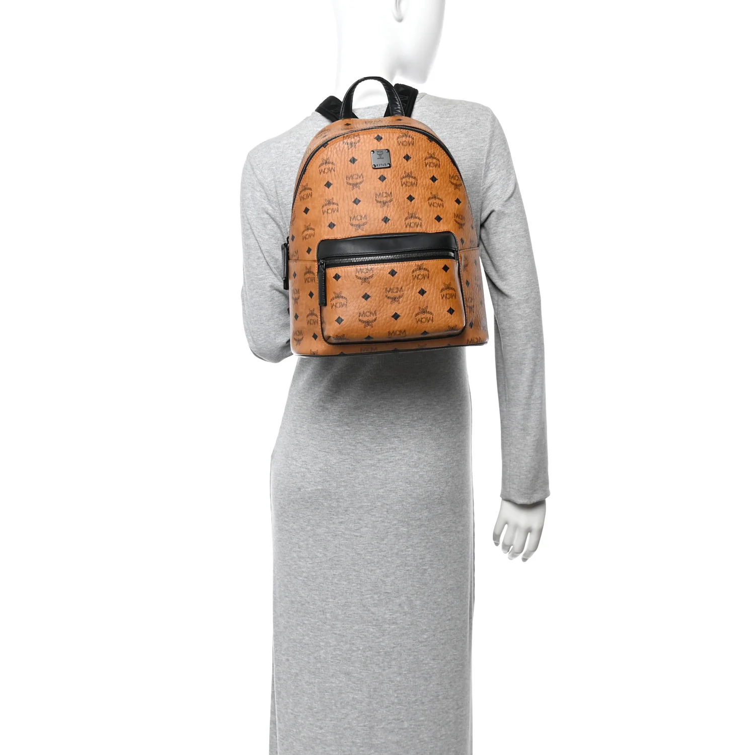 Visetos Small Stark Backpack Cognac Black - Image 3