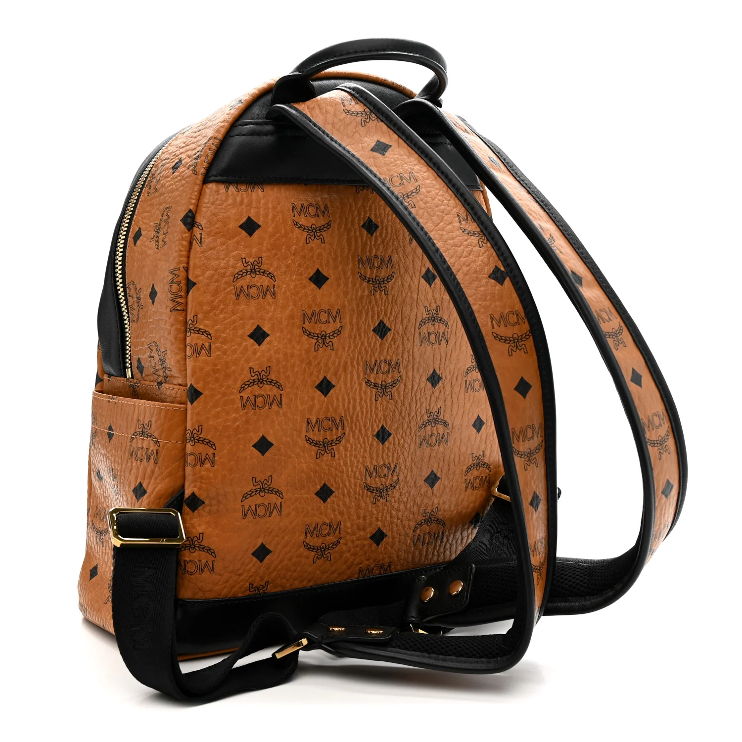 Visetos Small Stark Backpack Cognac Black - Image 3