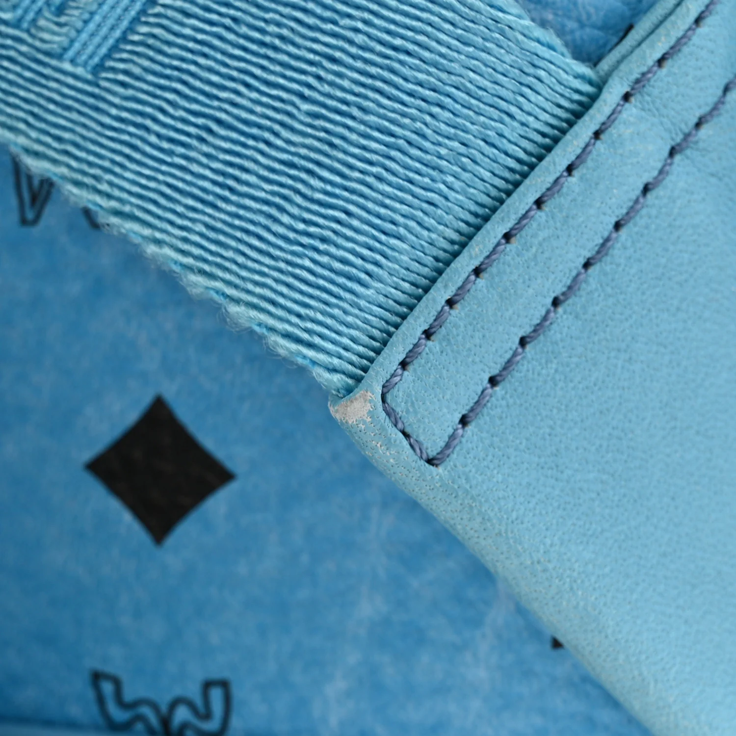 Visetos Studded Small Stark Backpack Blue - Image 11