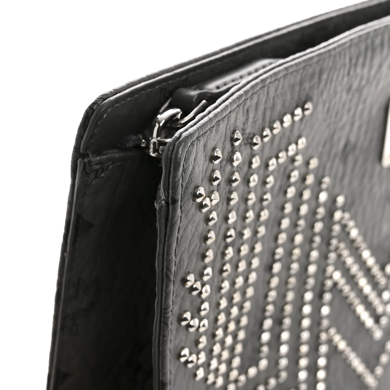 Visetos Studded Zip Pouch Phantom Grey - Image 9