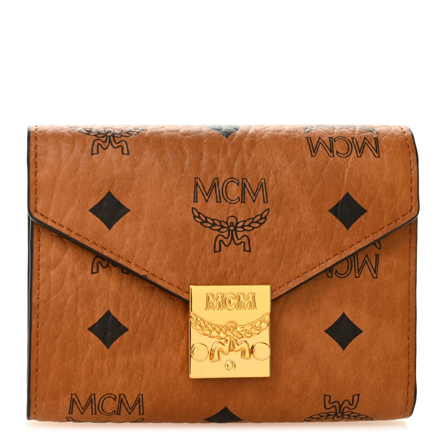 Visetos Trifold Tracy Wallet Cognac