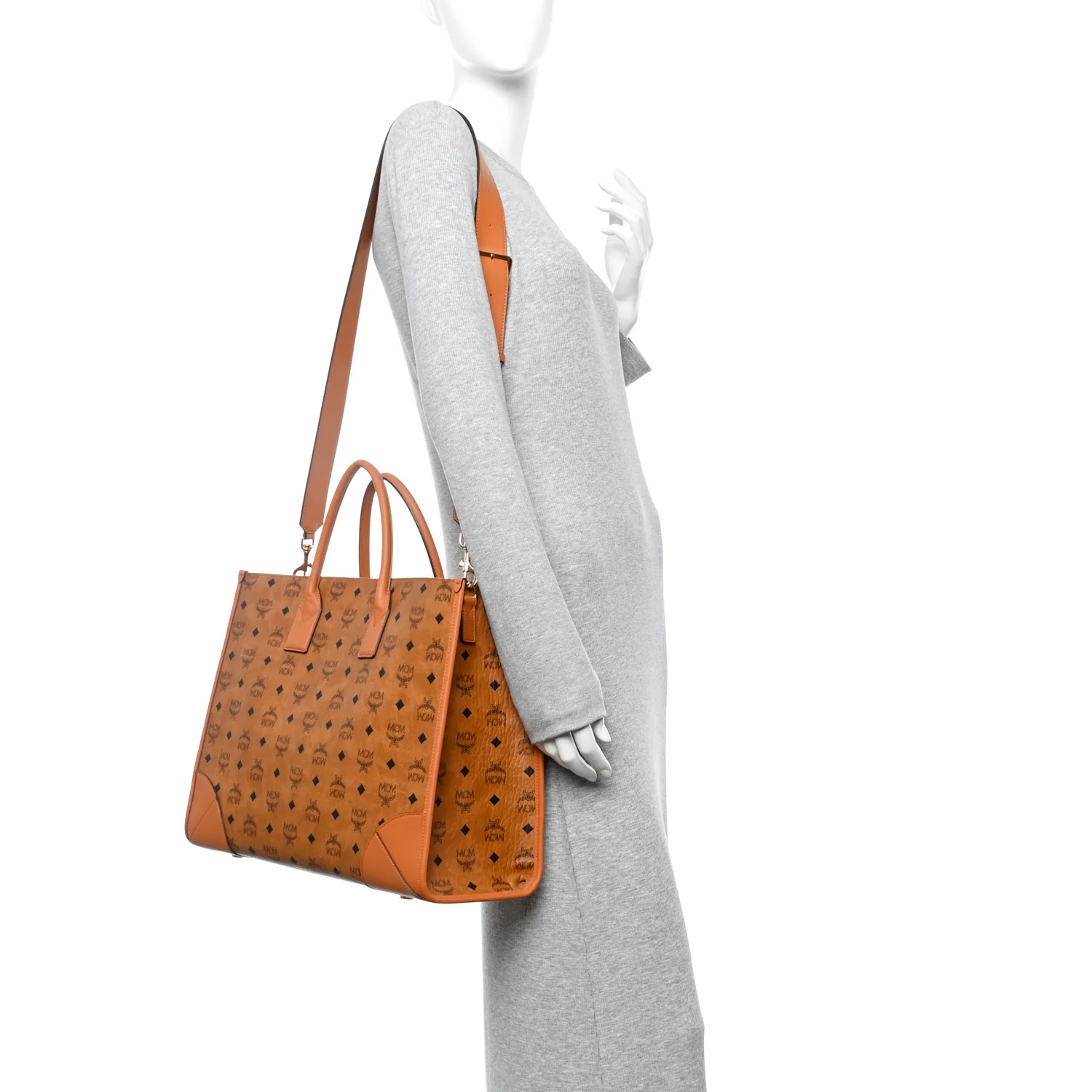 Visetos X-Large Munchen Tote Cognac - Image 2