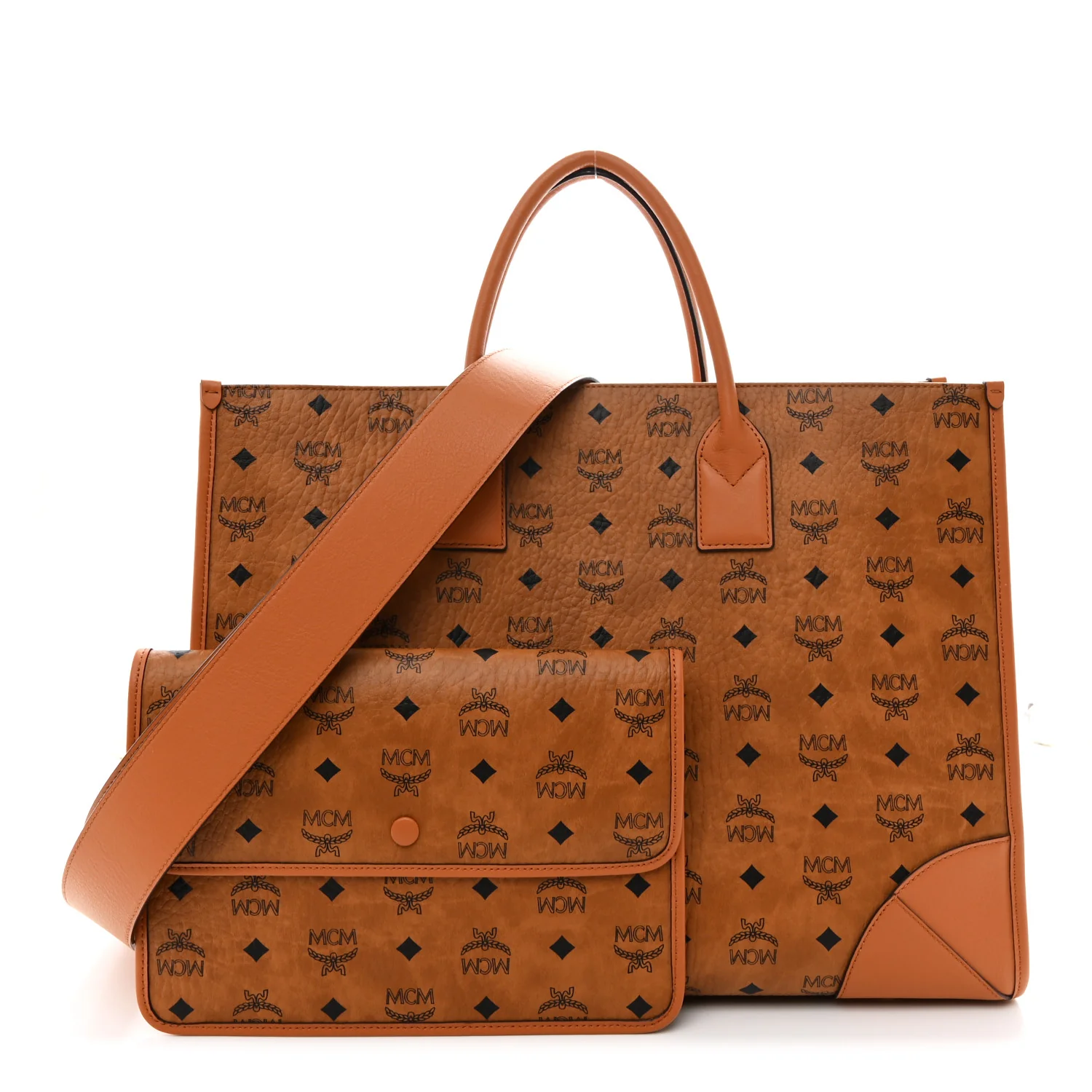 Visetos X-Large Munchen Tote Cognac - Image 3