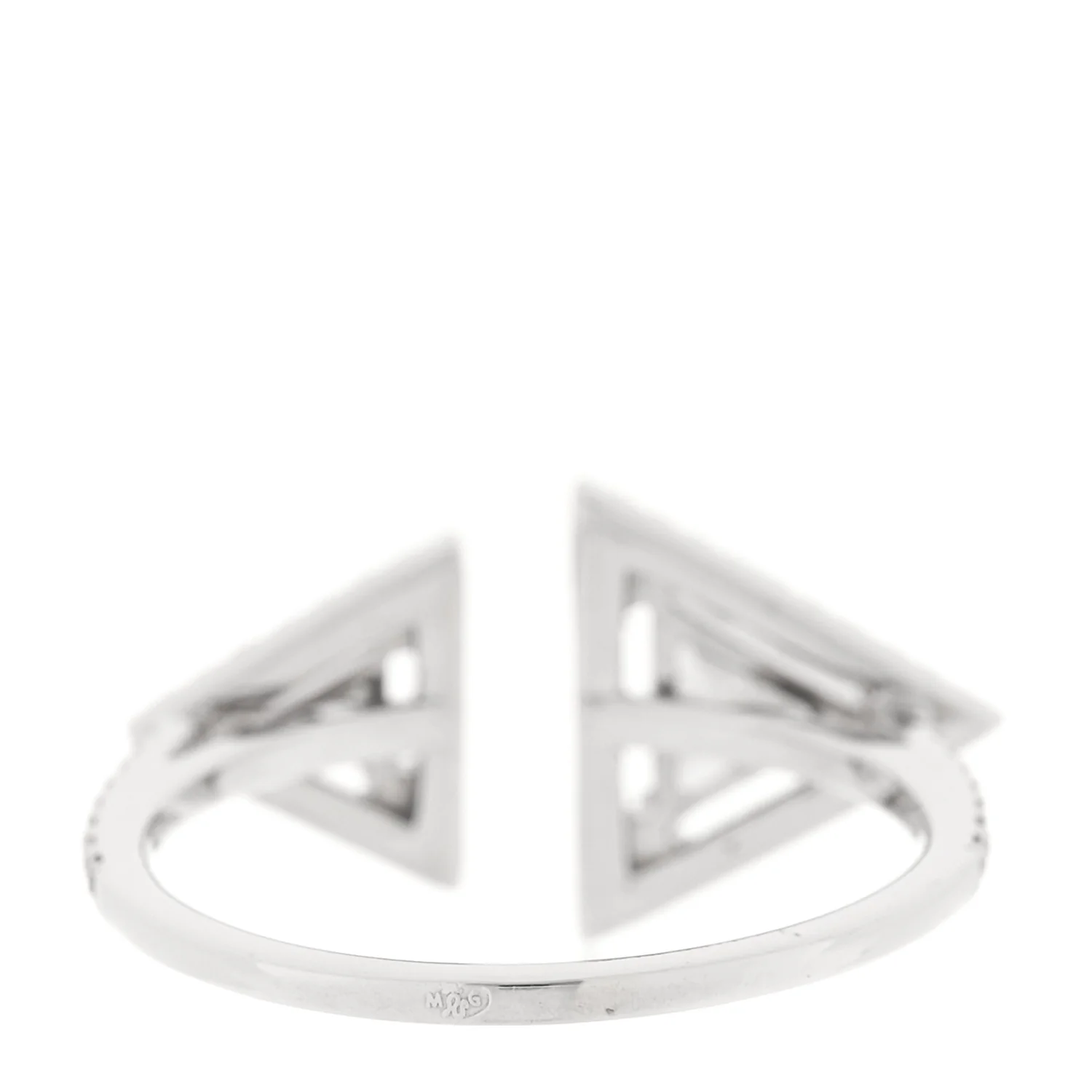 18K White Gold Diamond Thea Toi Moi Ring 52 6 - Image 3