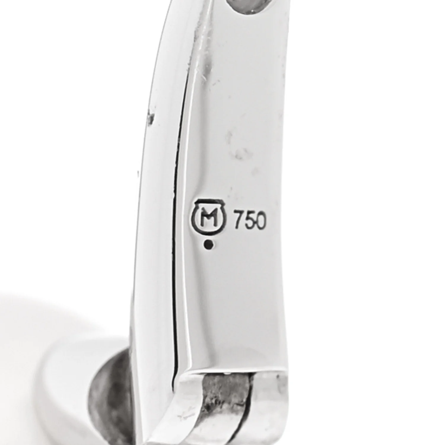 18K White Gold Diamond Akoya Cultured Pearl 8mm Classic Elegance Huggie Earrings - Image 4