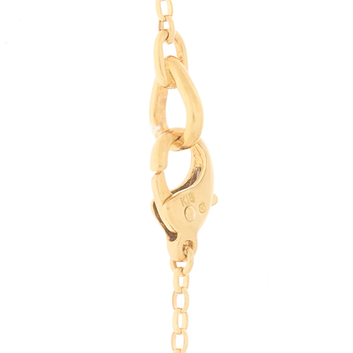 18K Yellow Gold Akoya Cultured Pearl 7.5-8mm Charms Necklace - Image 7