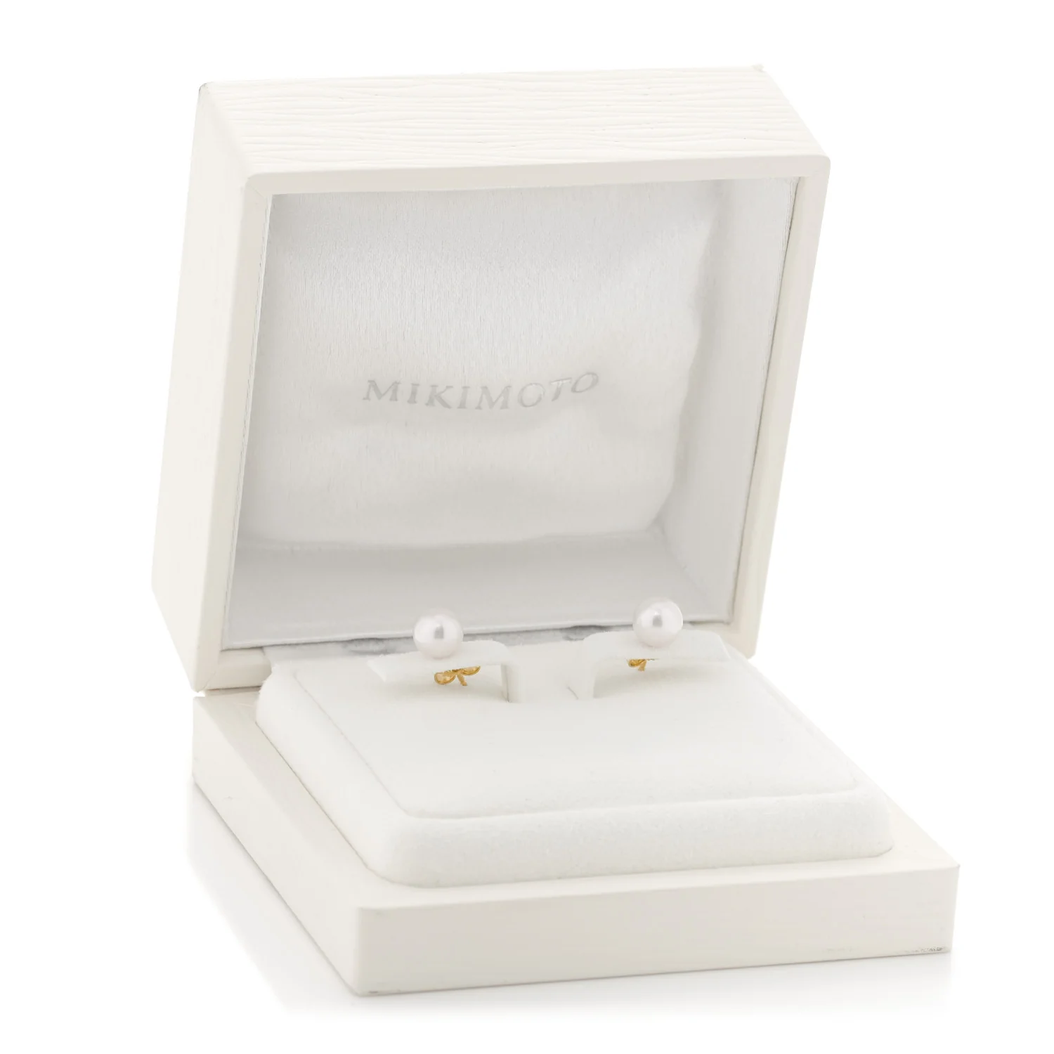 18K Yellow Gold Akoya Cultured Pearl 7mm Stud Earrings - Image 5