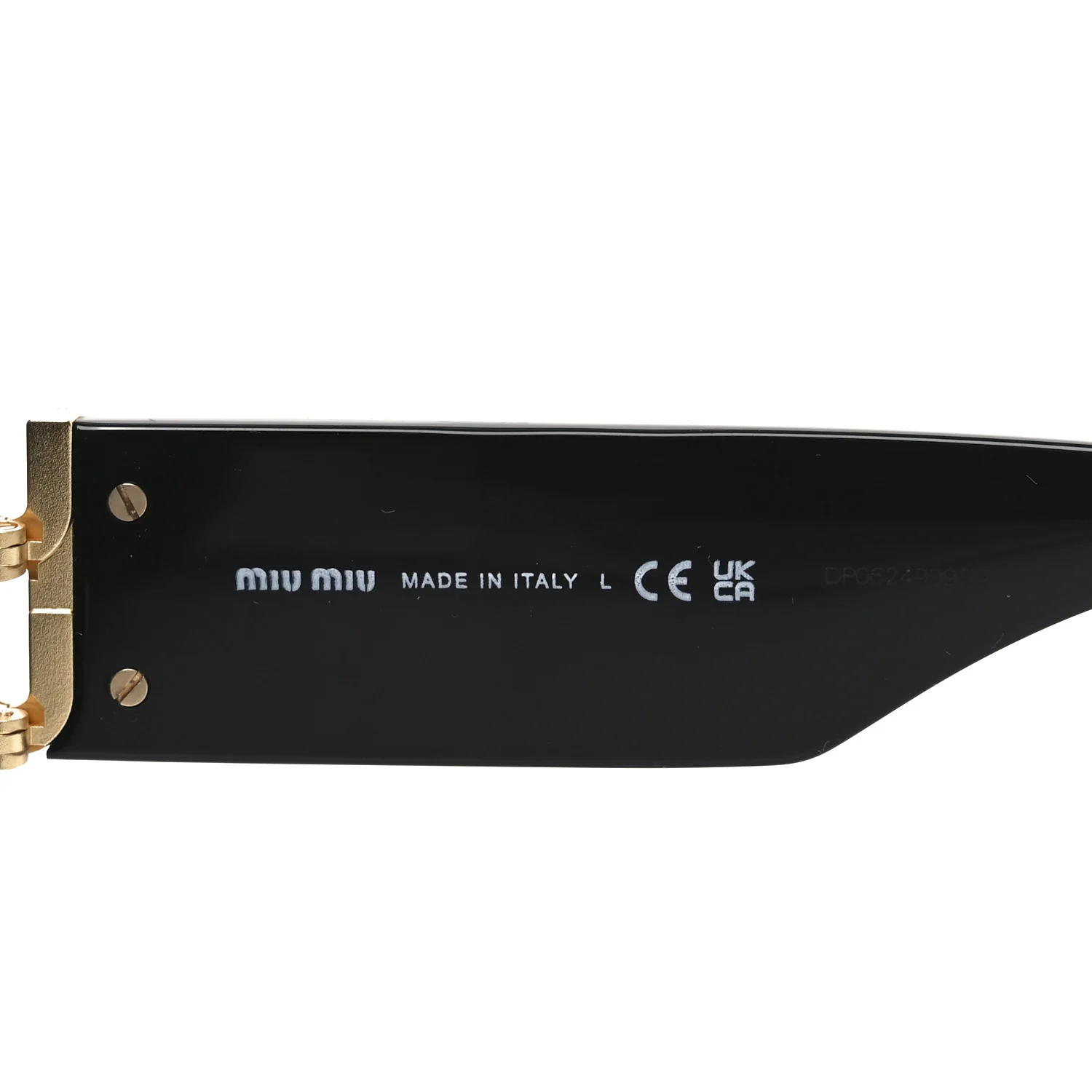 Acetate Oval Glimpse Sunglasses SMU11W Black - Image 5