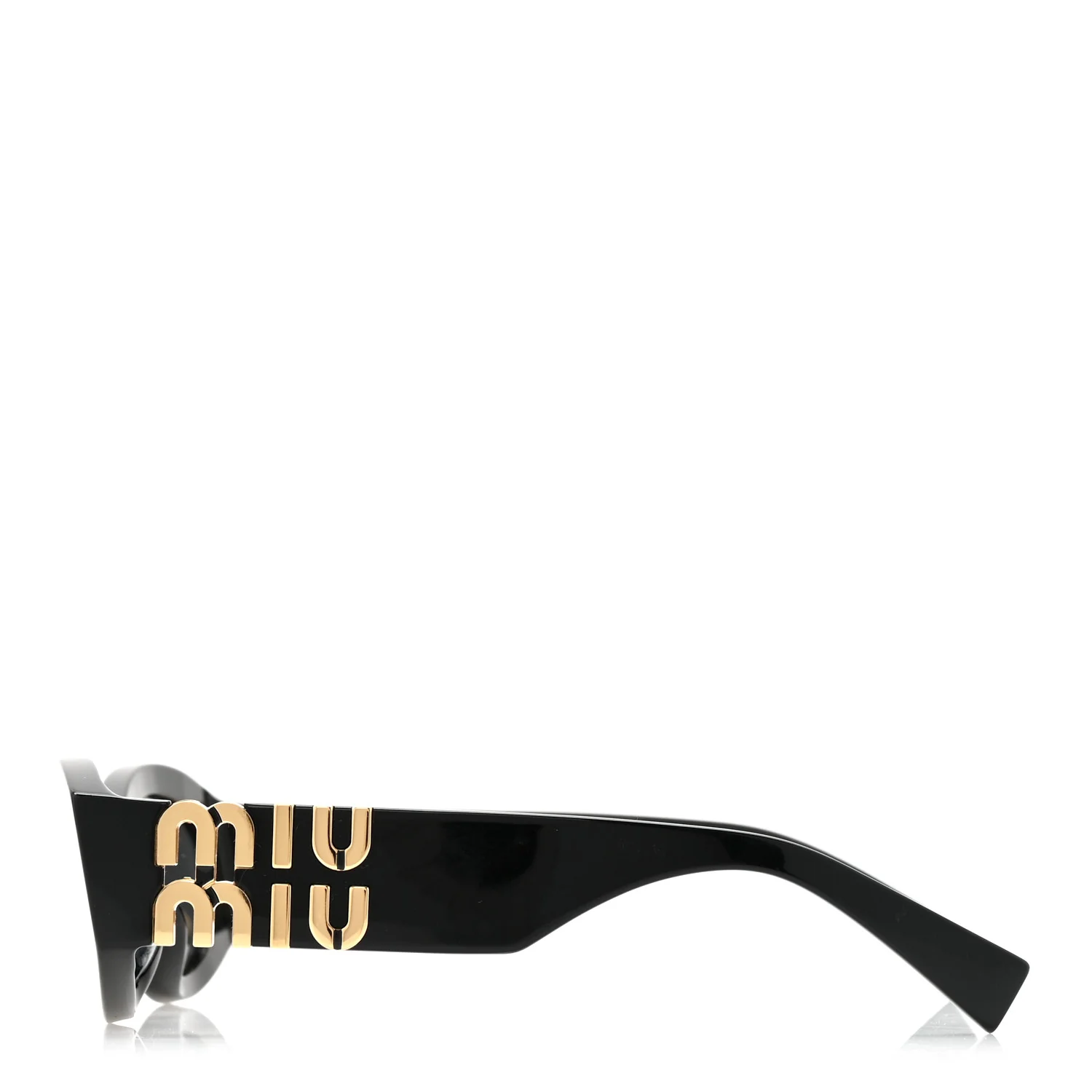Acetate Oval Glimpse Sunglasses SMU11W Black - Image 3